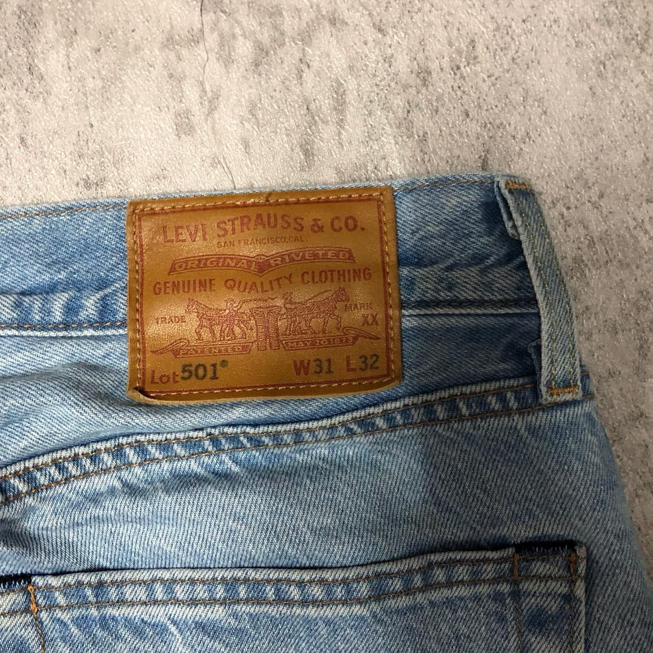 Levi's Levi's 501 blue denim jeans #denim Size US 31 - 7 Thumbnail