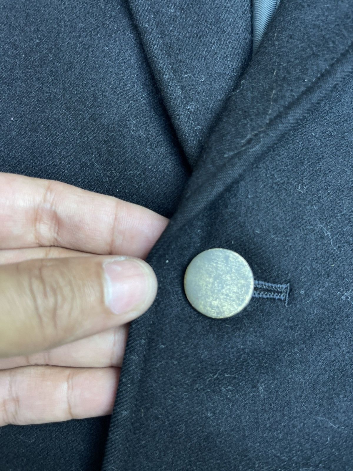 Designer × JUN MEN × Japanese Brand Vintage JUN ‘Dessines’ Black Wool Blazer 100% Wool - Size M Size M / US 6-8 / IT 42-44 - 4 Thumbnail