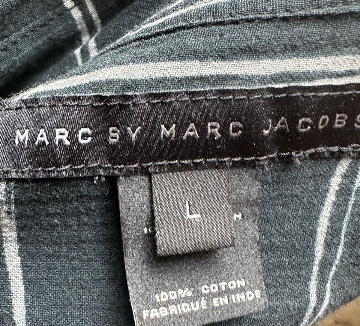 Marc by Marc Jacobs Blue/Green SS Shirt Marc by Marc Jacobs Size US L / EU 52-54 / 3 - 3 Thumbnail