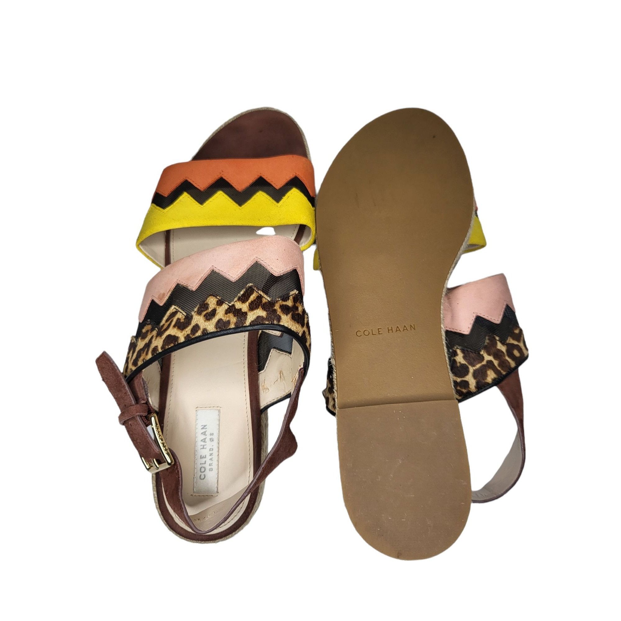 Cole Haan Cole Haan Cloudfeel Espadrille Sandals Women Sz 8 b Flat Mul Size US 8 / IT 38 - 4 Thumbnail