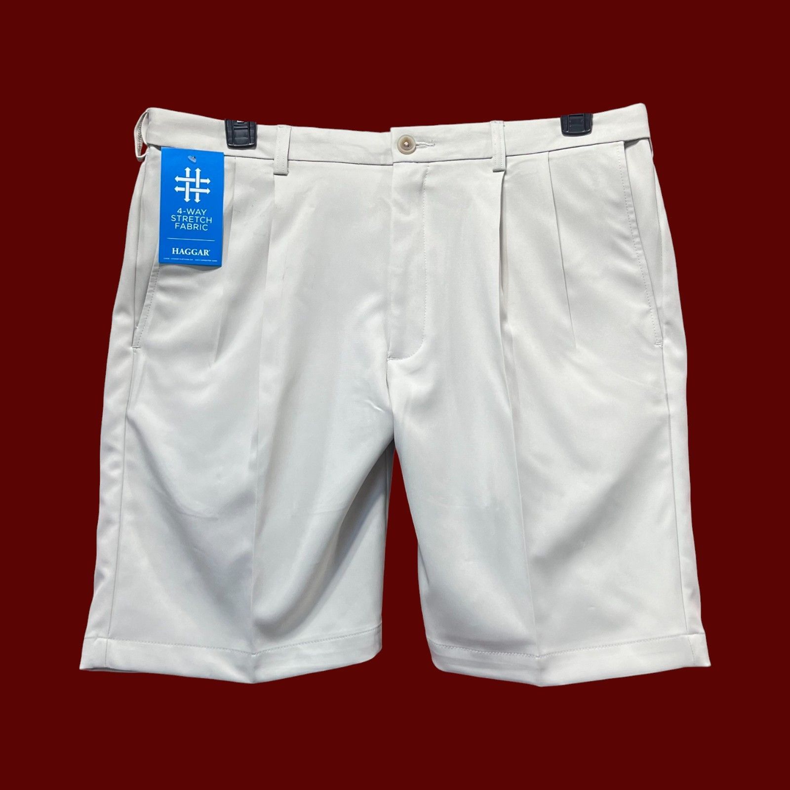 Other Haggar - Cool 18 Pro - Men's Pleat Front Short - Expandible Size US 36 / EU 52 - 3 Thumbnail
