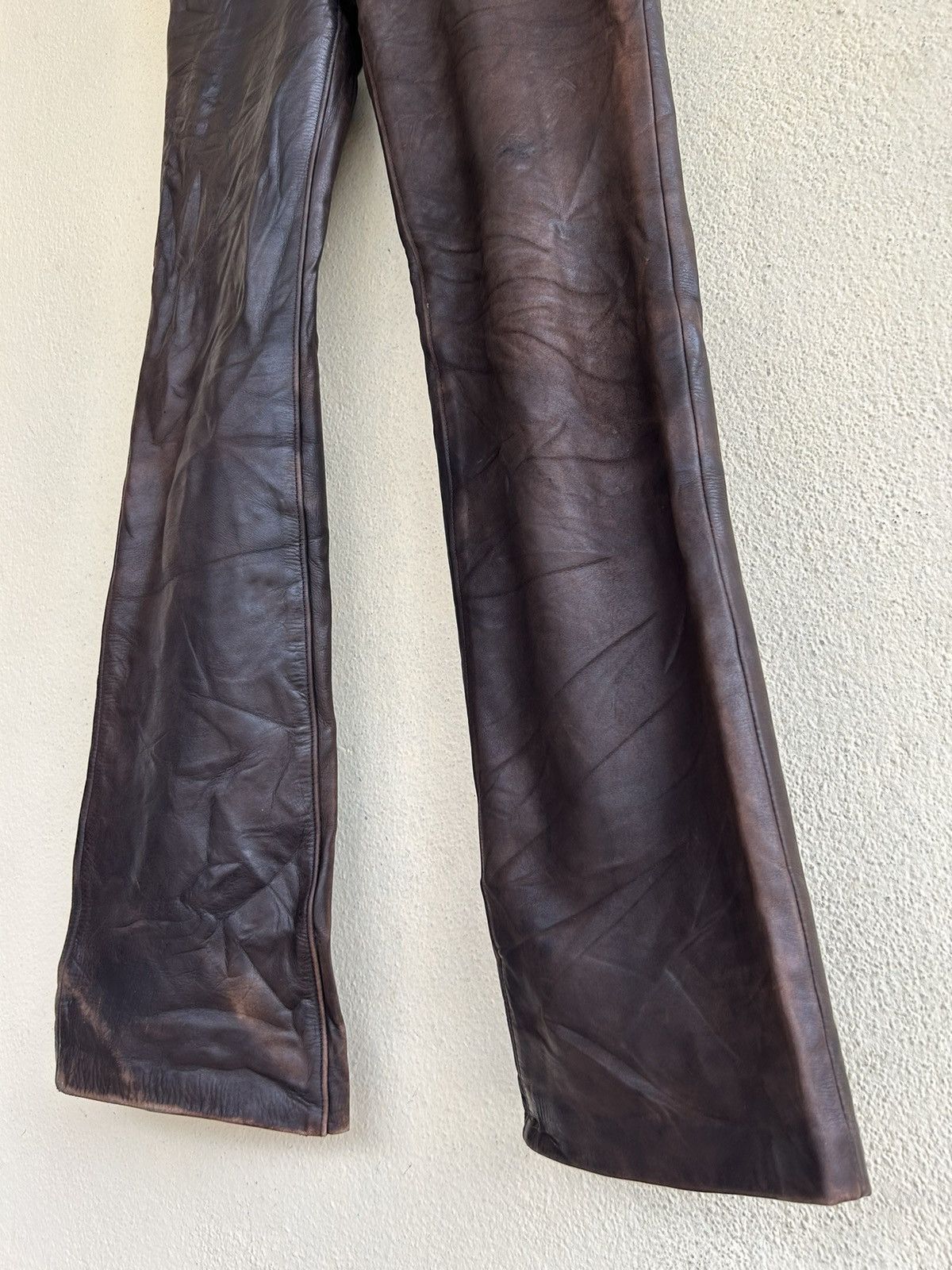 Genuine Leather × Lee Lee Riders Sanforized Boot Cut Leather Pant Size US 28 / EU 44 - 6 Thumbnail