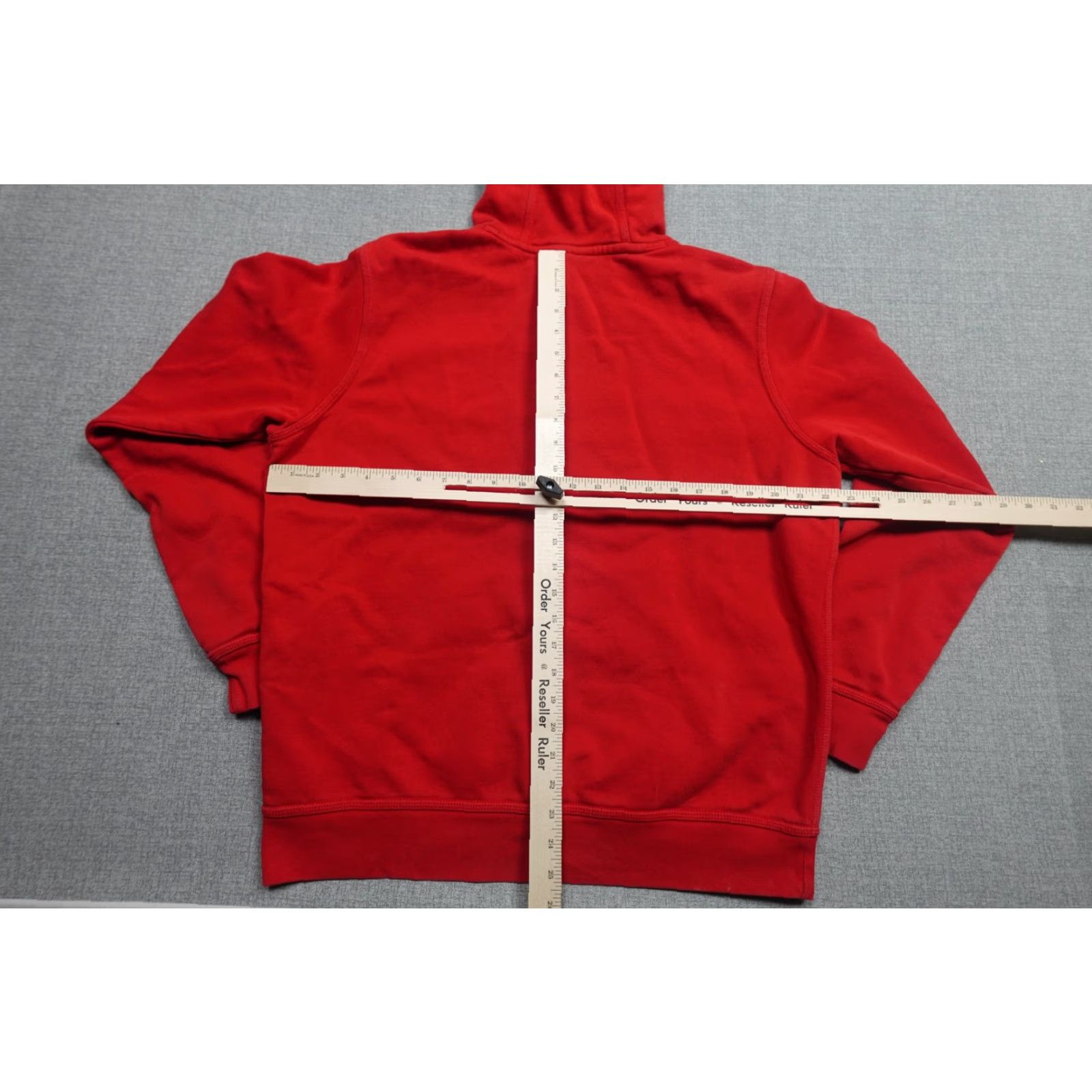 Nike Nike Sweatshirt Mens Large Red Fleece Hoodie Kangaroo Pocket Swoosh Logo Embroidered Size US L / EU 52-54 / 3 - 5 Thumbnail