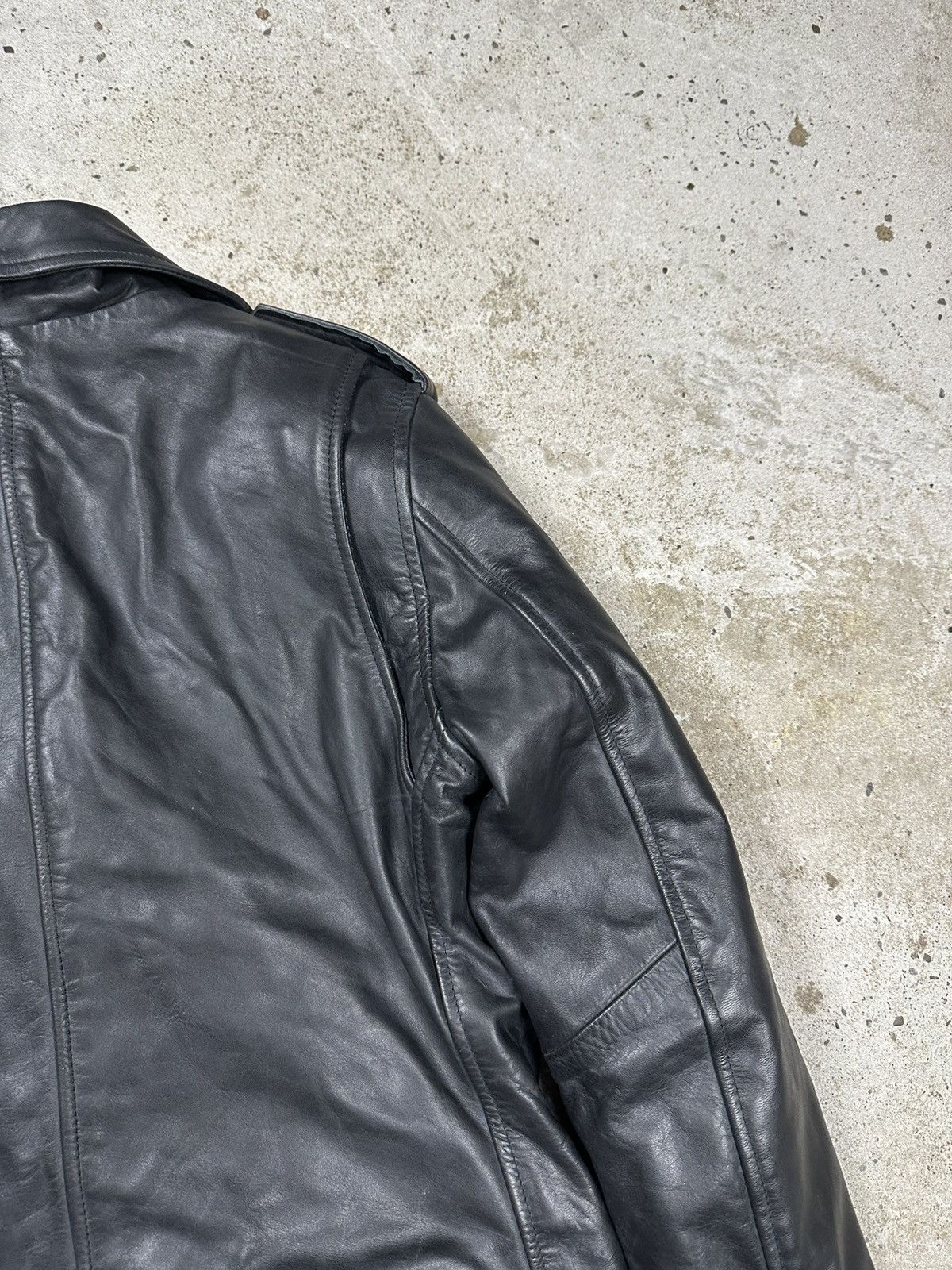 Other Vintage Y2K Ramones Black Moto Biker Leather Jacket Heavy Size US S / EU 44-46 / 1 - 11 Thumbnail
