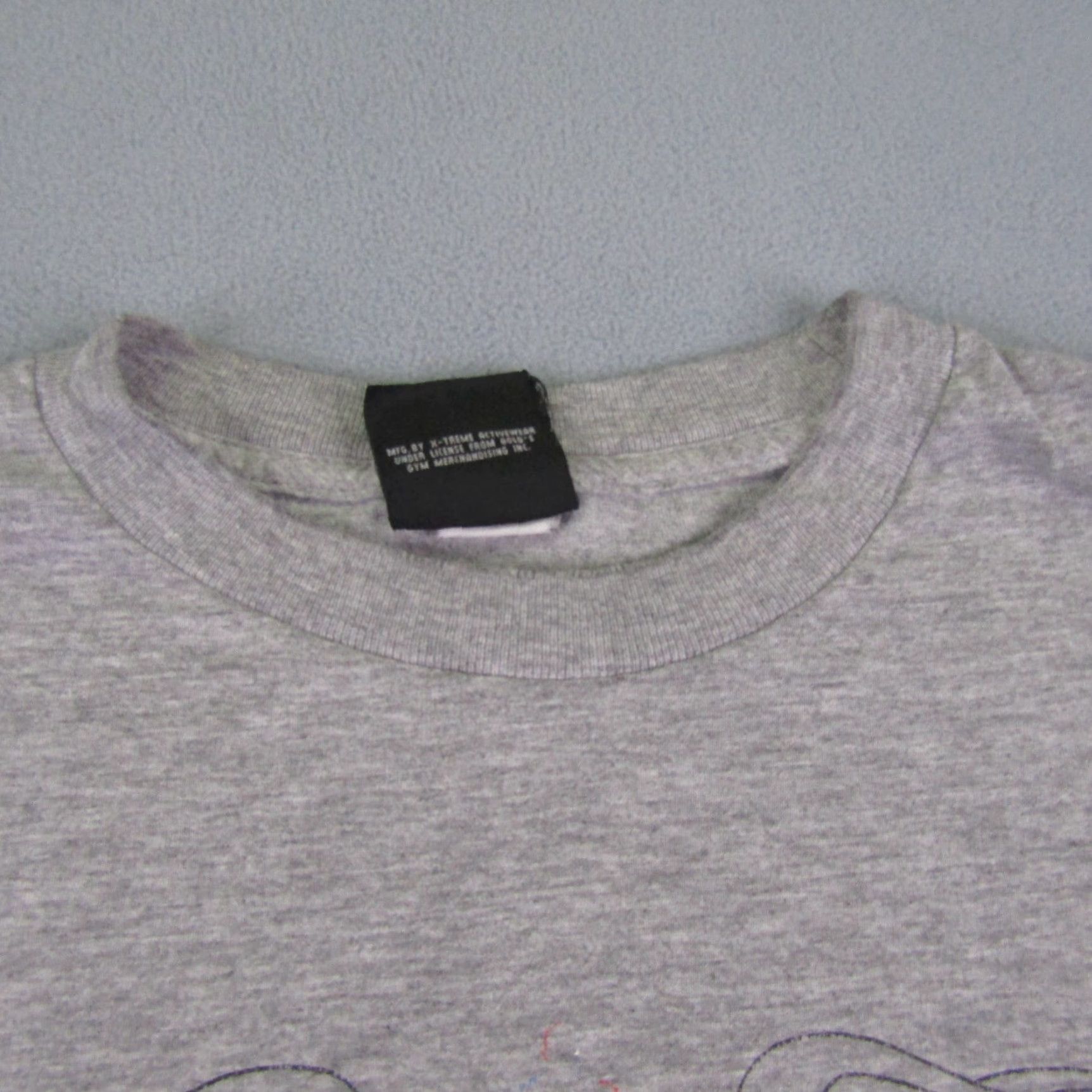 Vintage VINTAGE Gold's Gym Shirt Mens M Gray California Sports 2002 Y2K Logo Breathable Short Sleeve Crew Neck T-Shirt Regular Cotton Knit Graphic Print Bags? Size US M / EU 48-50 / 2 - 3 Thumbnail