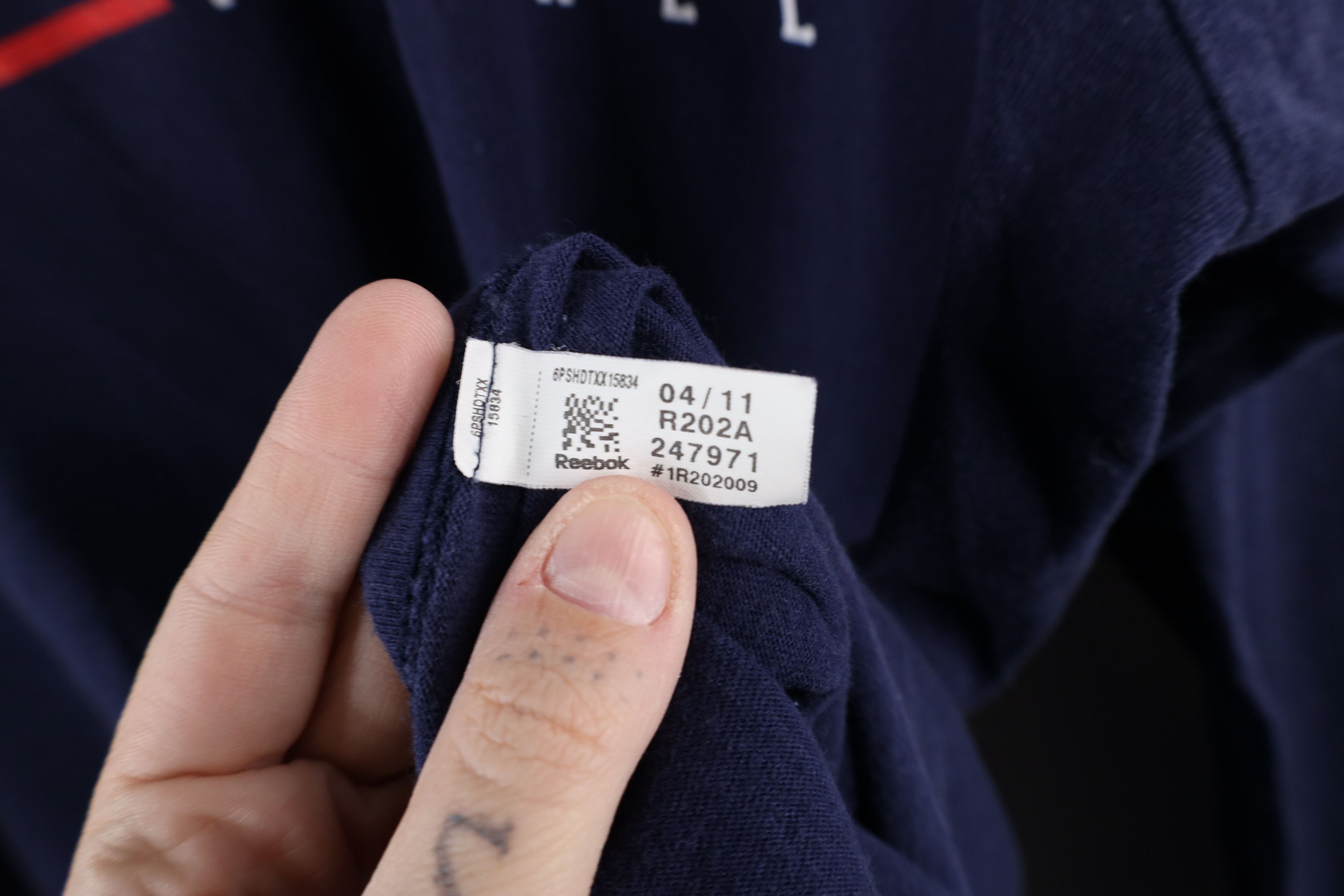 Reebok × Vintage Vintage Reebok England Patriots Football Long Sleeve T-Shirt Size US XXL / EU 58 / 5 - 10 Thumbnail