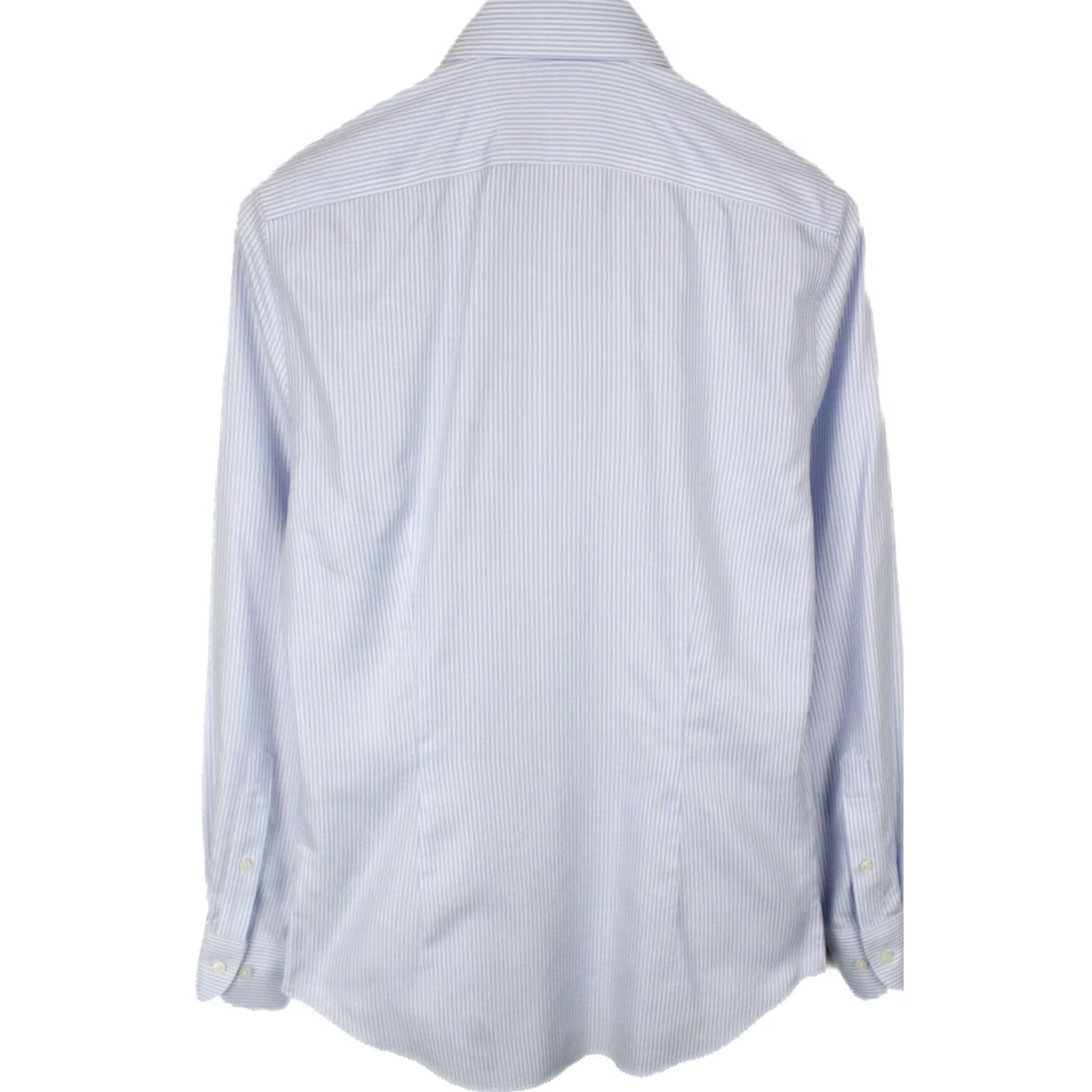Suitsupply Suitsupply Dress Shirt Men 37 / 14 1/2 Pinstriped Extra Slim Fit Button Up Blue Shirt Men Size 36R - 2 Thumbnail
