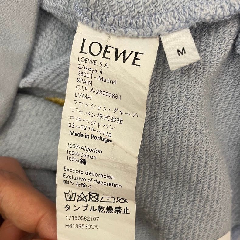 Loewe loewe Sky blue embroidered round-neck sweatshirt with large Size US M / EU 48-50 / 2 - 6 Thumbnail