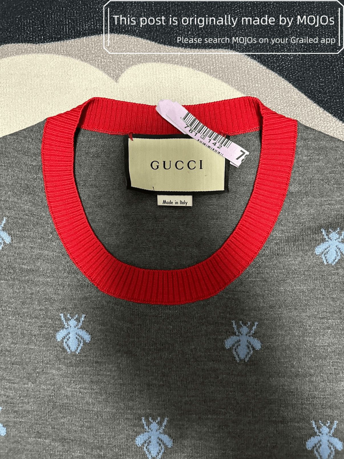 Gucci Gucci Bee Stitch Knitwear mojos1434 Size US L / EU 52-54 / 3 - 2 Thumbnail