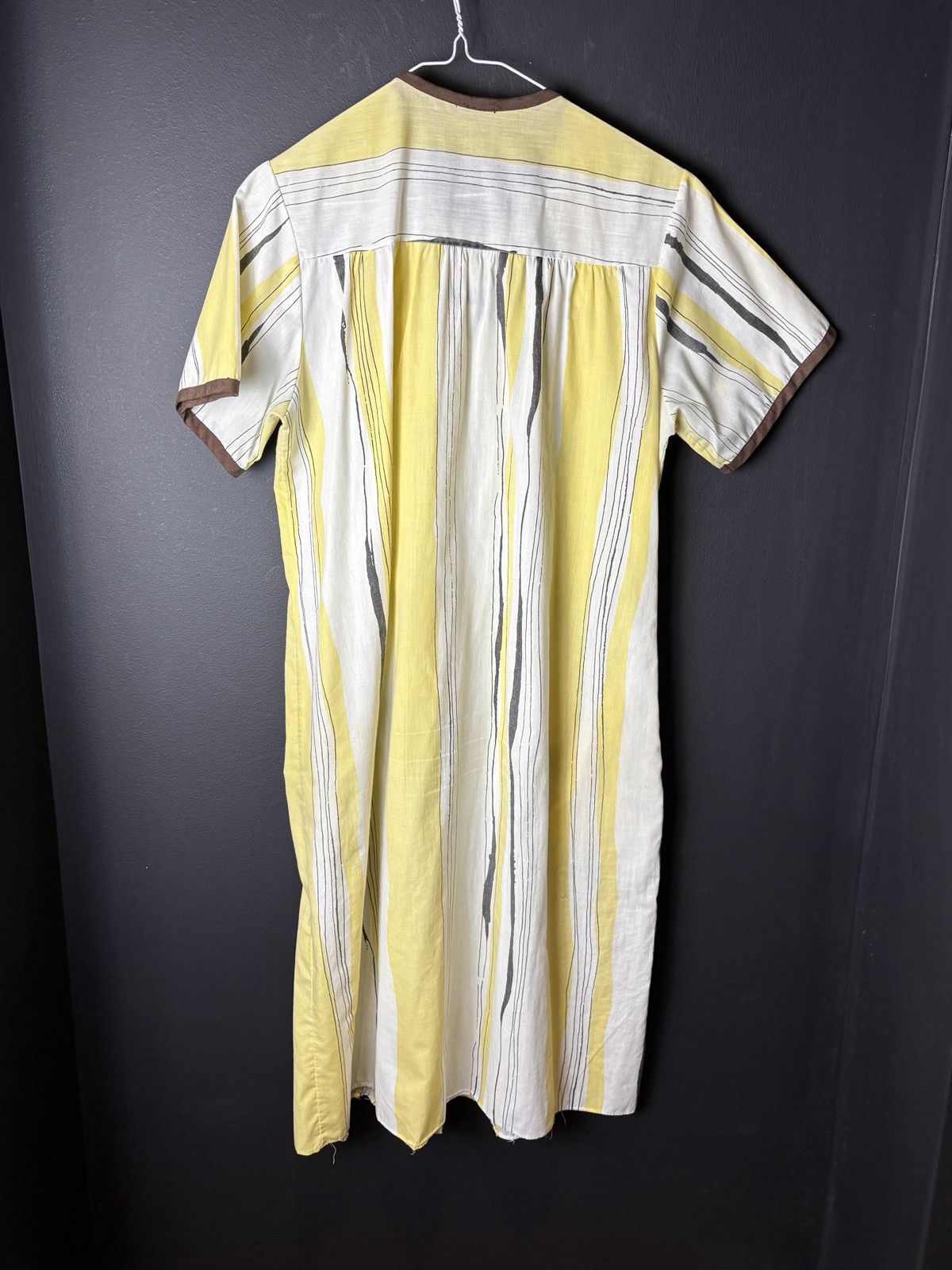 Vintage 1970s Vintage Plaid Dress MCM Mod Full Length Long Tie Women Size M / US 6-8 / IT 42-44 - 5 Thumbnail
