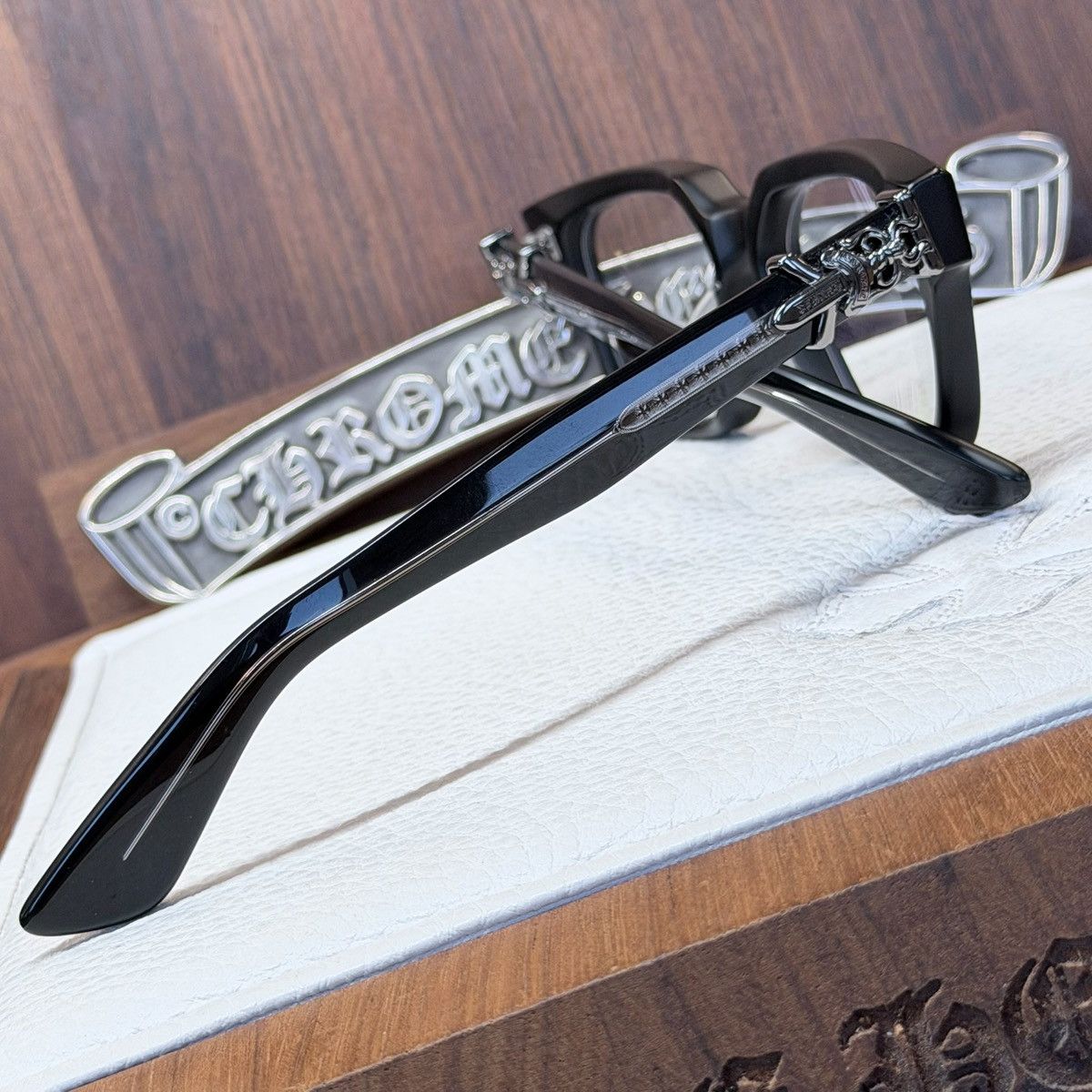 Chrome Hearts Chrome Hearts VAGILLIONAIRE ll glasses Size ONE SIZE - 8 Thumbnail