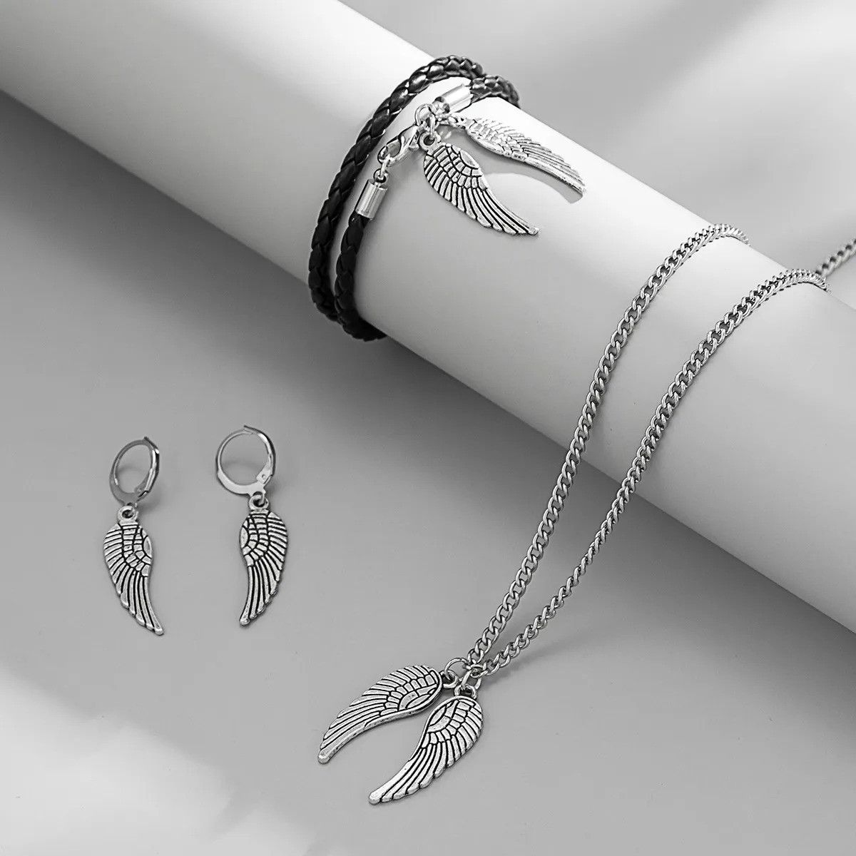 Vintage Wings Accessories Necklace Earring Bracelet Set Size ONE SIZE - 4 Thumbnail
