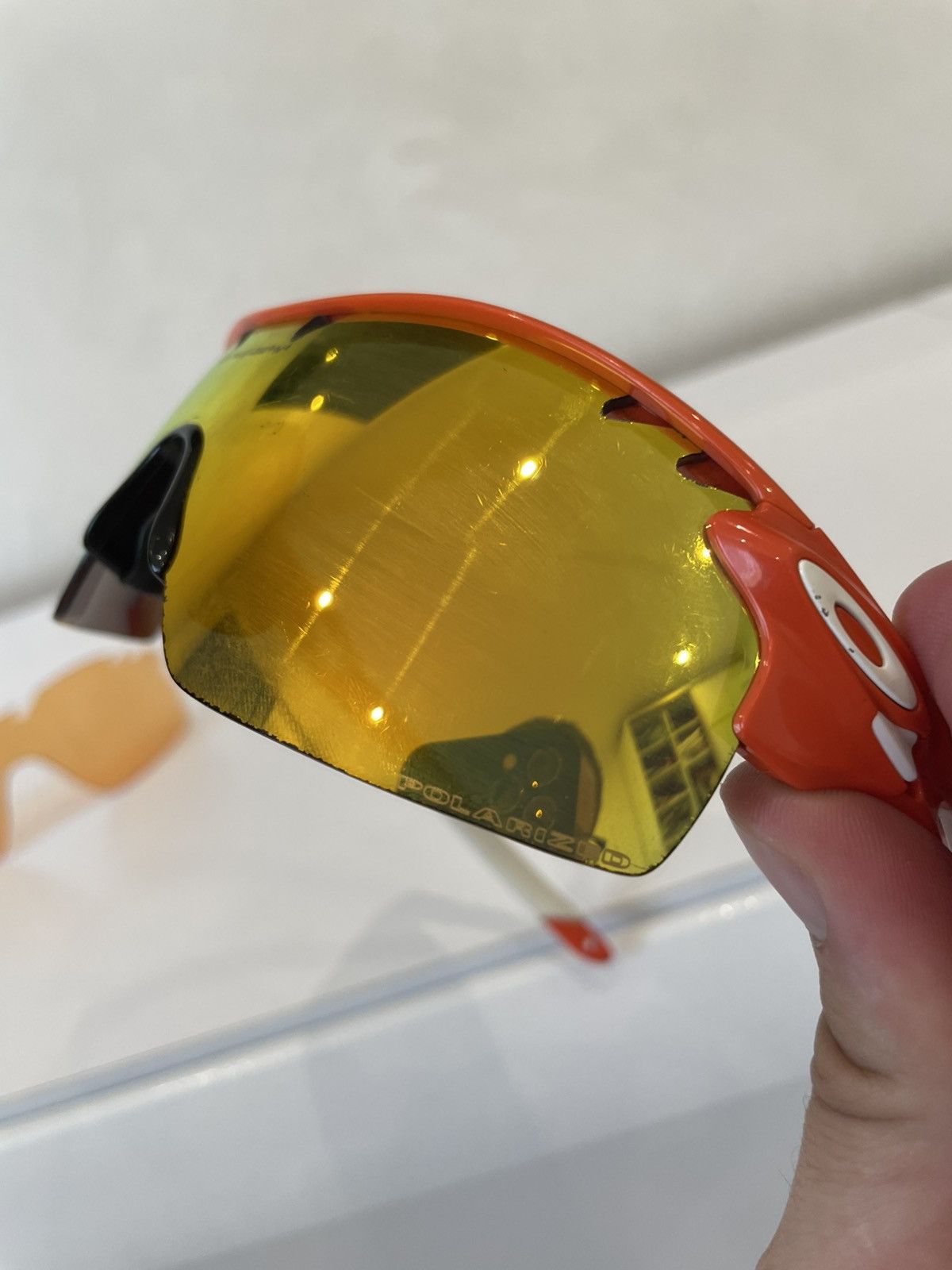 Oakley SUNGLASSES OAKLEY RADARLOCK 9181 08 FIRE IRIDIUM POLARIZED Size ONE SIZE - 9 Thumbnail