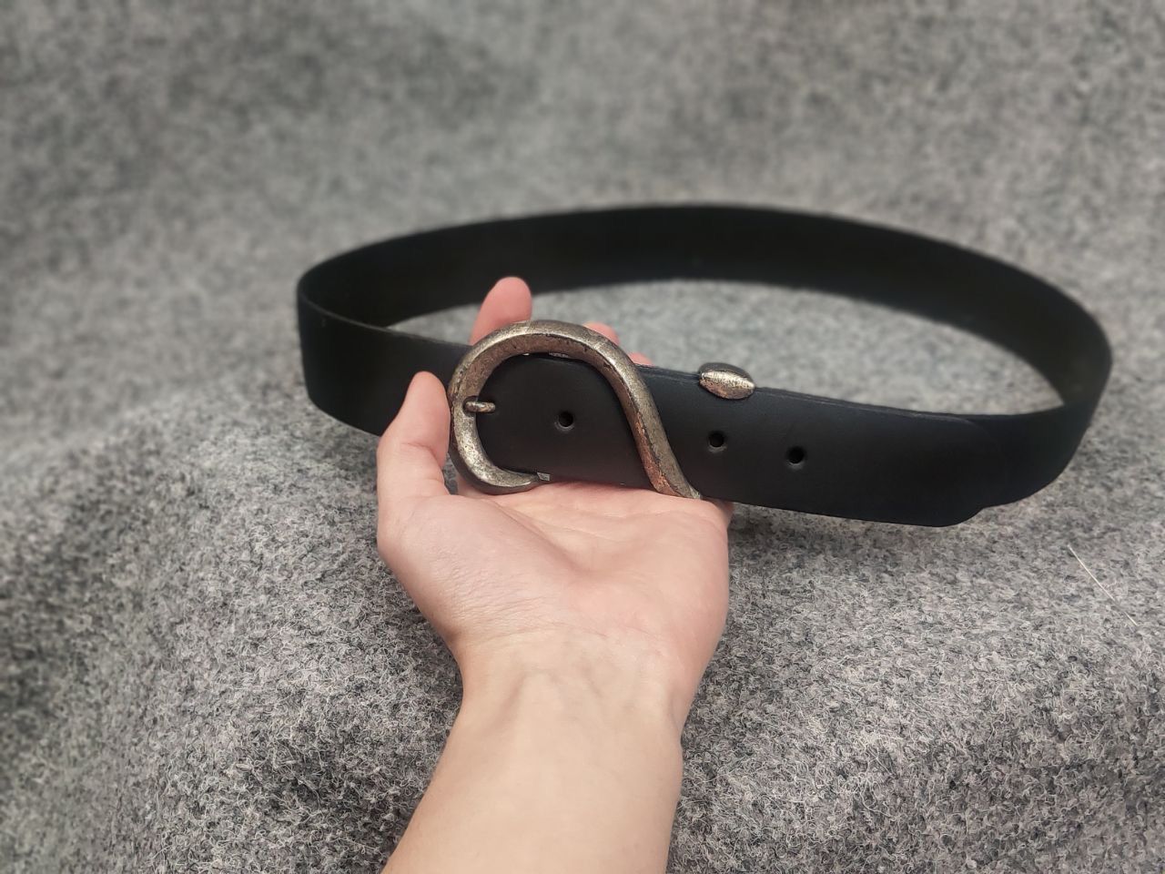 Le Grande Bleu (L.G.B.) Vintage If Six Was Nine black Logo belt LGB Opium grunge Y2K Size ONE SIZE - 2 Thumbnail