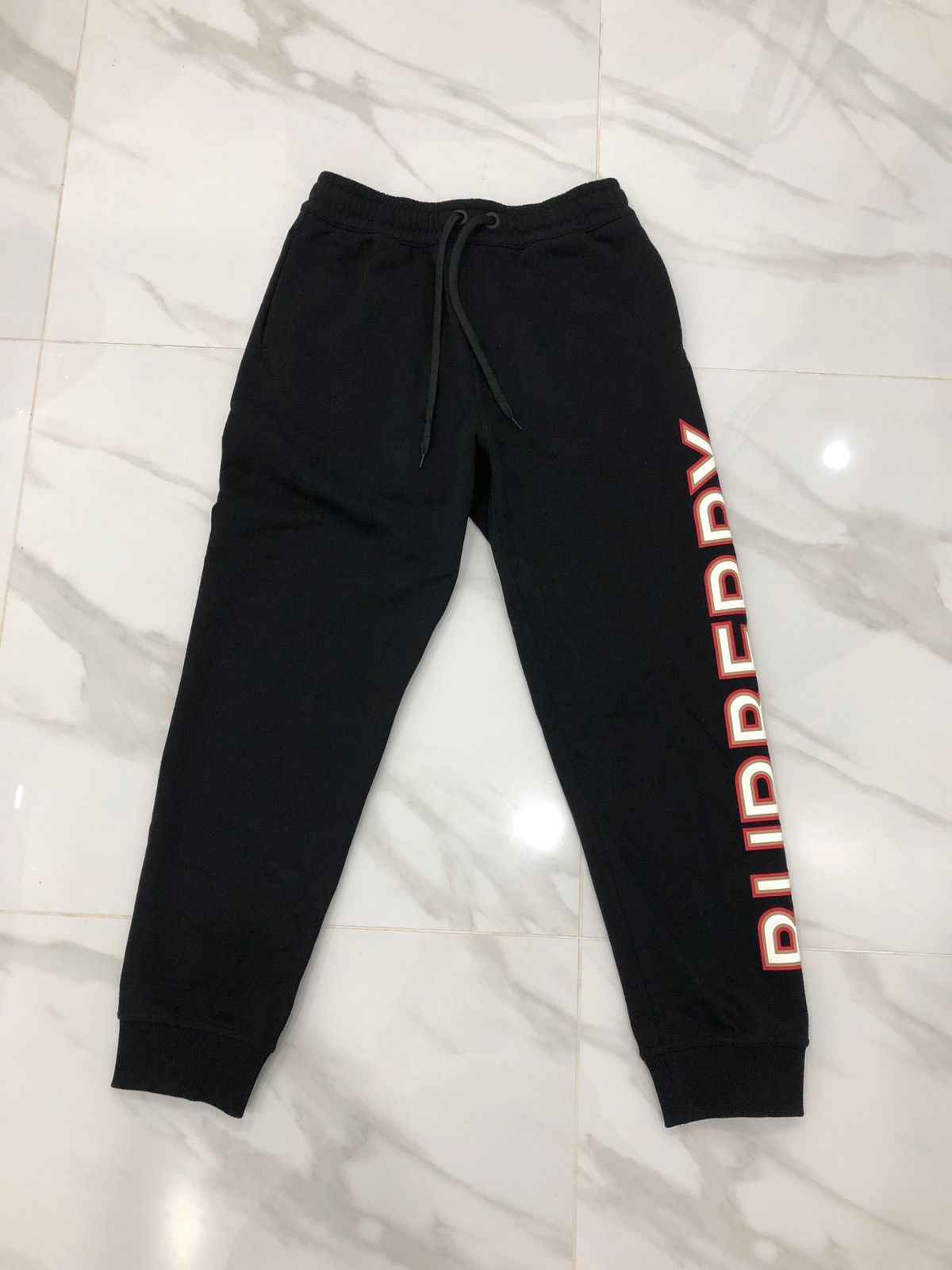 Burberry Burberry black Logo joggers sweatpants Size 30" / US 8 / IT 44 - 2 Thumbnail