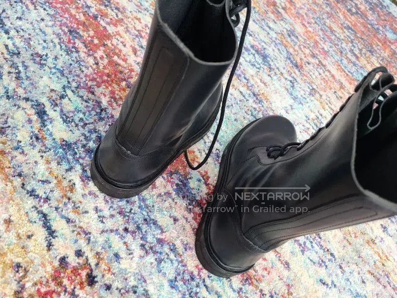 Ann Demeulemeester Ann Demeulemeester Black Military Boots. Size US 8 / IT 38 - 4 Thumbnail