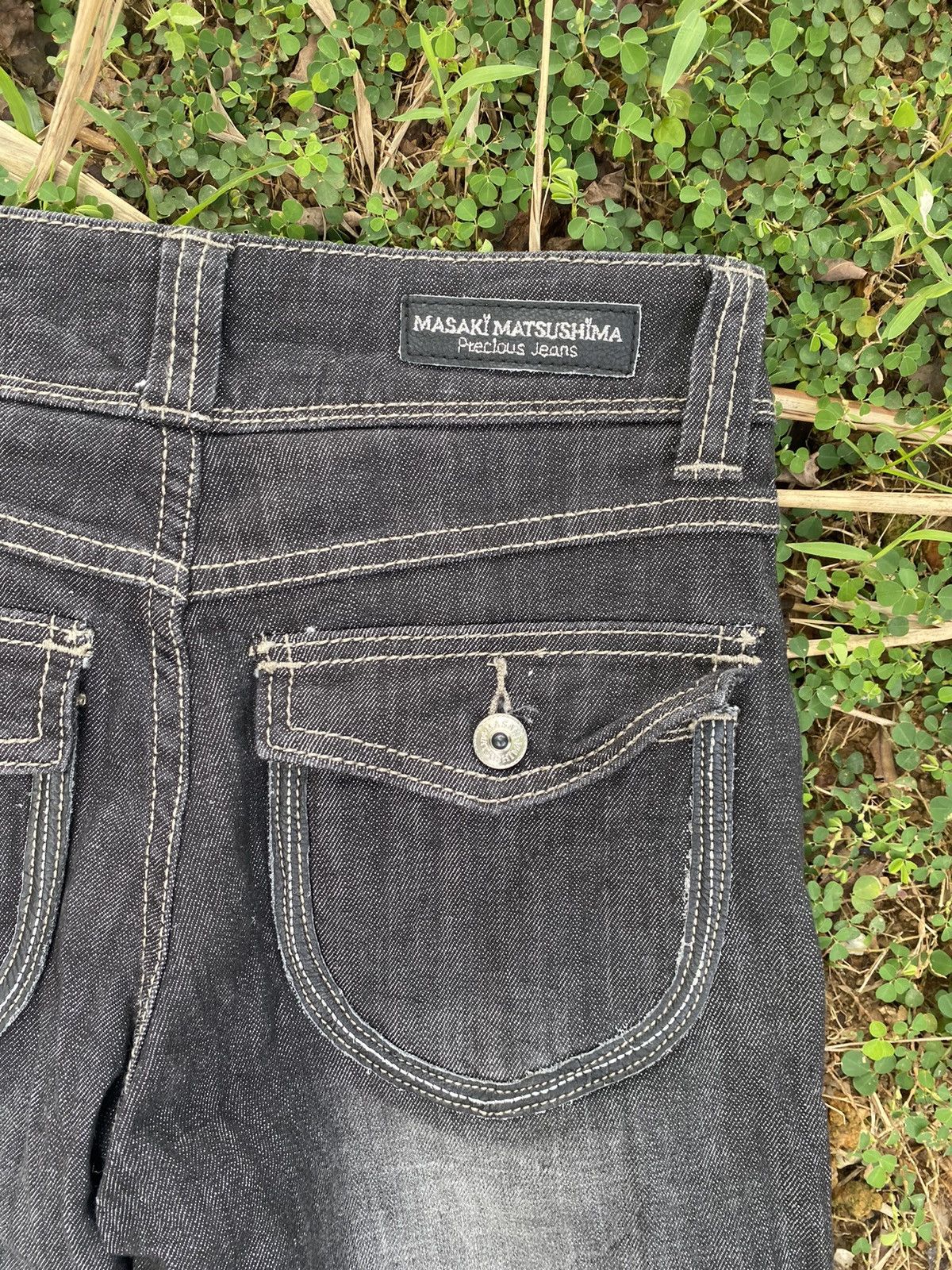 Japanese Brand black denim Size 24" / US 00 / IT 34 - 7 Thumbnail