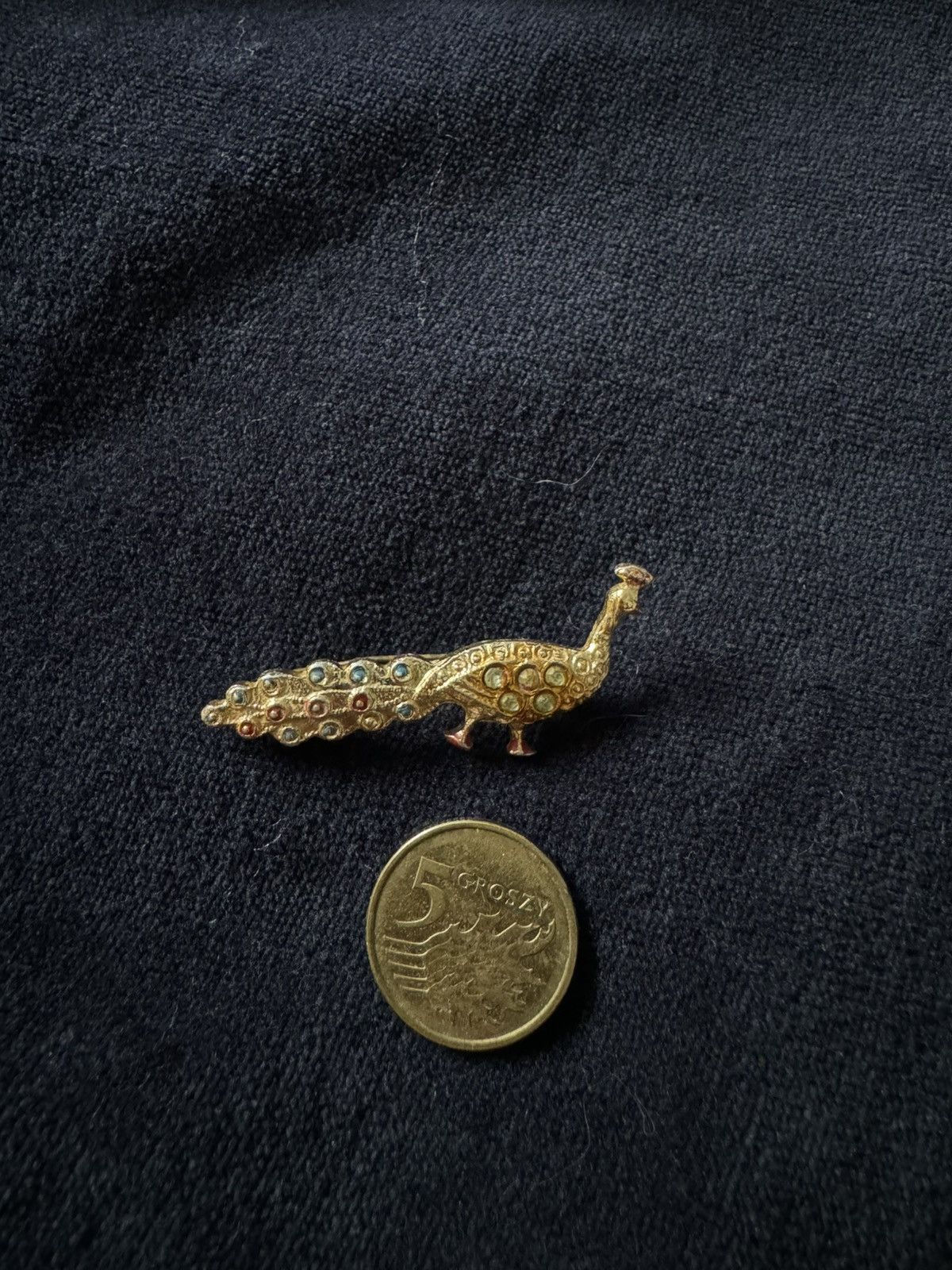 Vintage Peacock brooch Size ONE SIZE - 3 Thumbnail