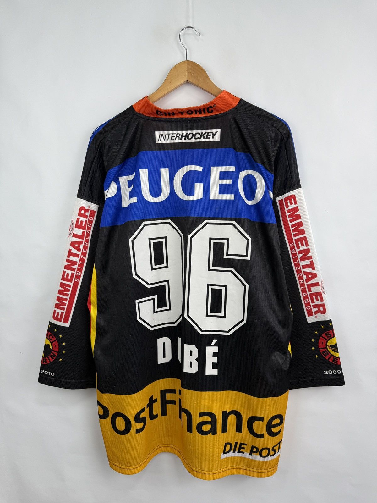 NHL 🇨🇭 2009 SC Bern #96 DUBE Switzerland Hockey Jersey Peugeot Size US L / EU 52-54 / 3 - 11 Thumbnail