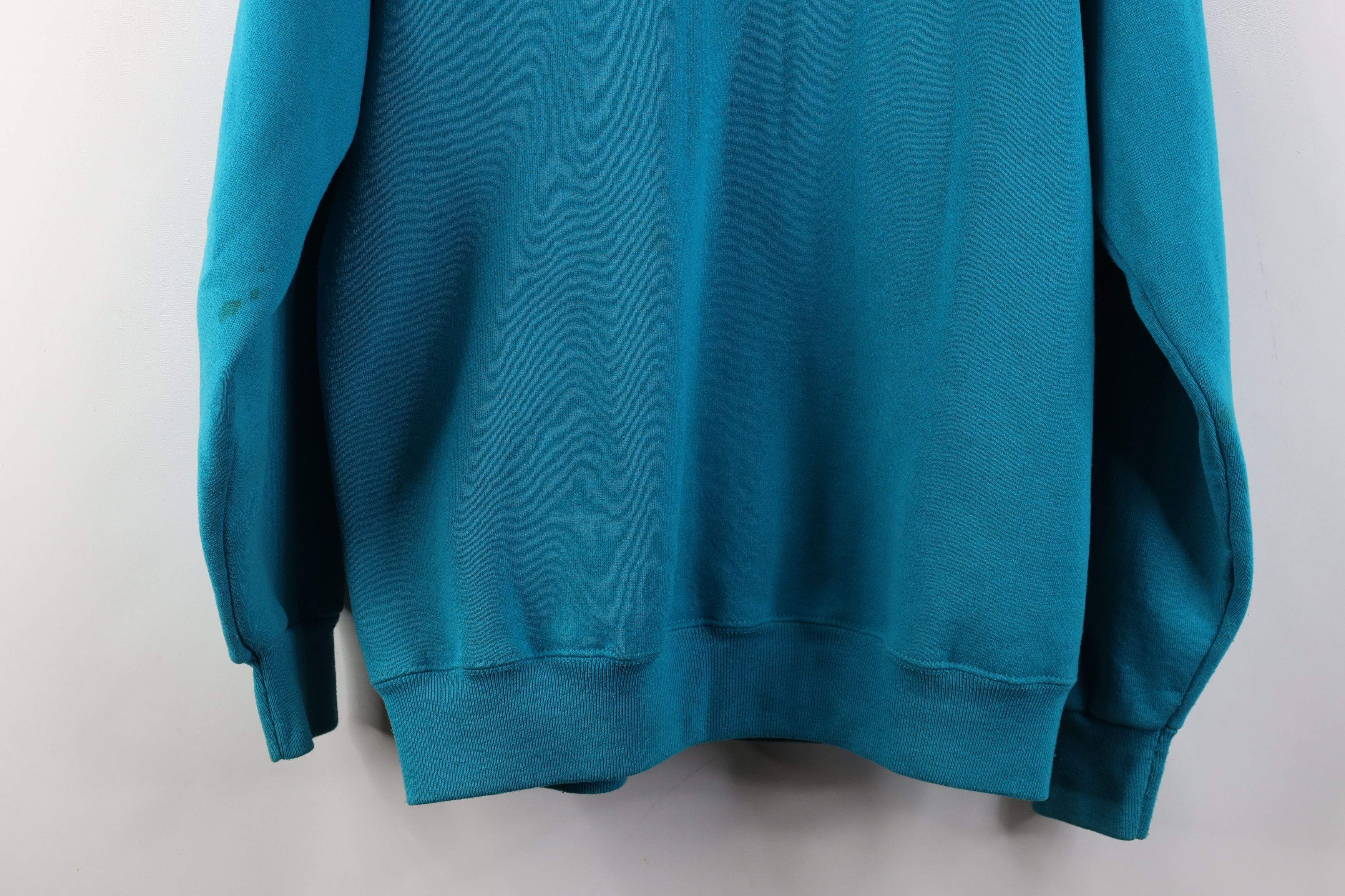 Vintage Vintage 90s USA Olympics Full Zip Hoodie Sweatshirt Teal USA Size US L / EU 52-54 / 3 - 15 Thumbnail
