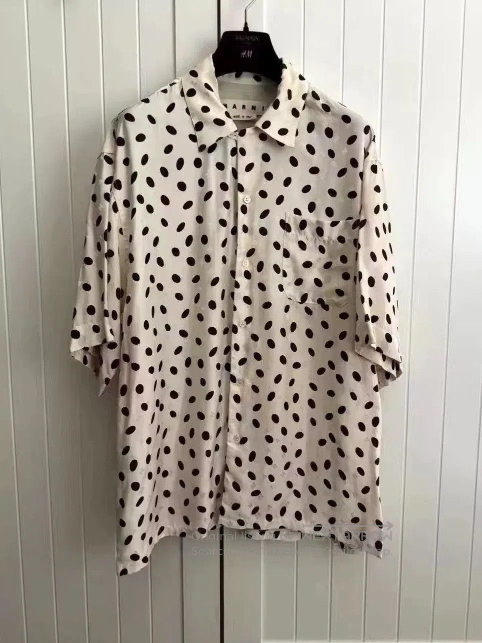 Marni Marni Spotted Wave Logo Short Sleeve Shirt. Size US S / EU 44-46 / 1 - 1 Thumbnail