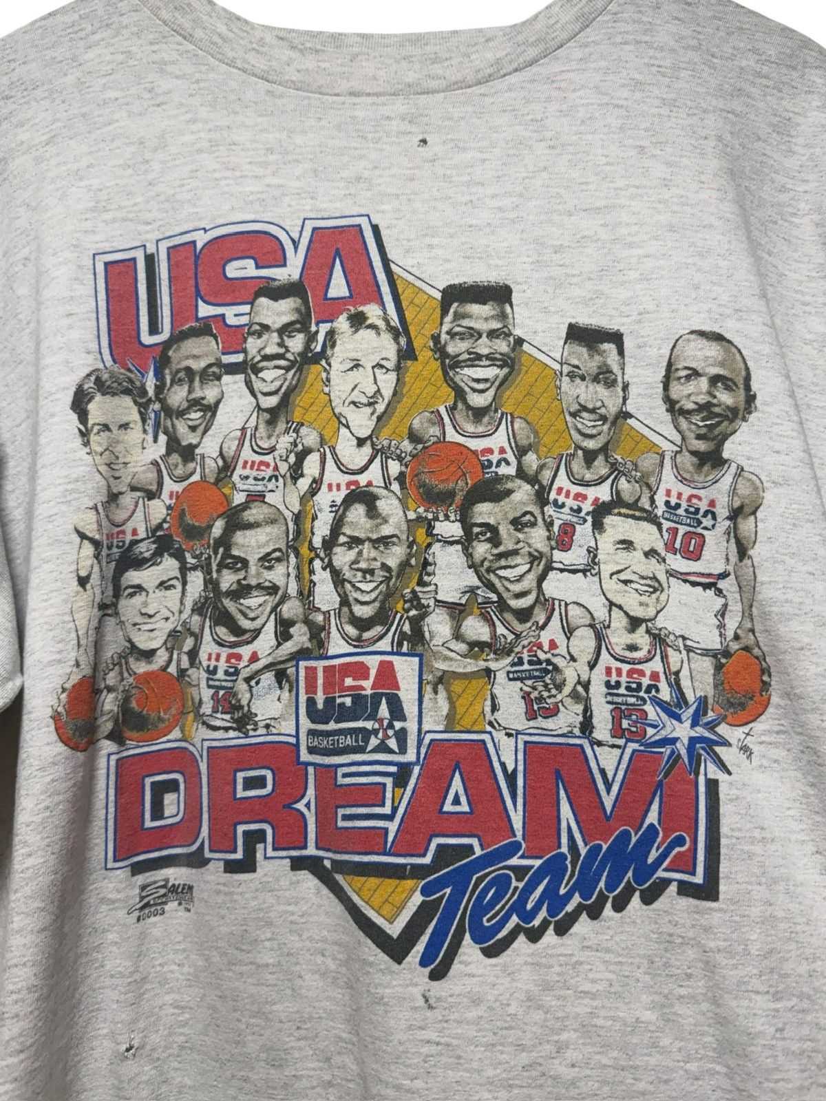 Salem Sportswear Vintage 1992 Dream Team USA Caricature Tee Olympics Jordan Size US L / EU 52-54 / 3 - 2 Thumbnail
