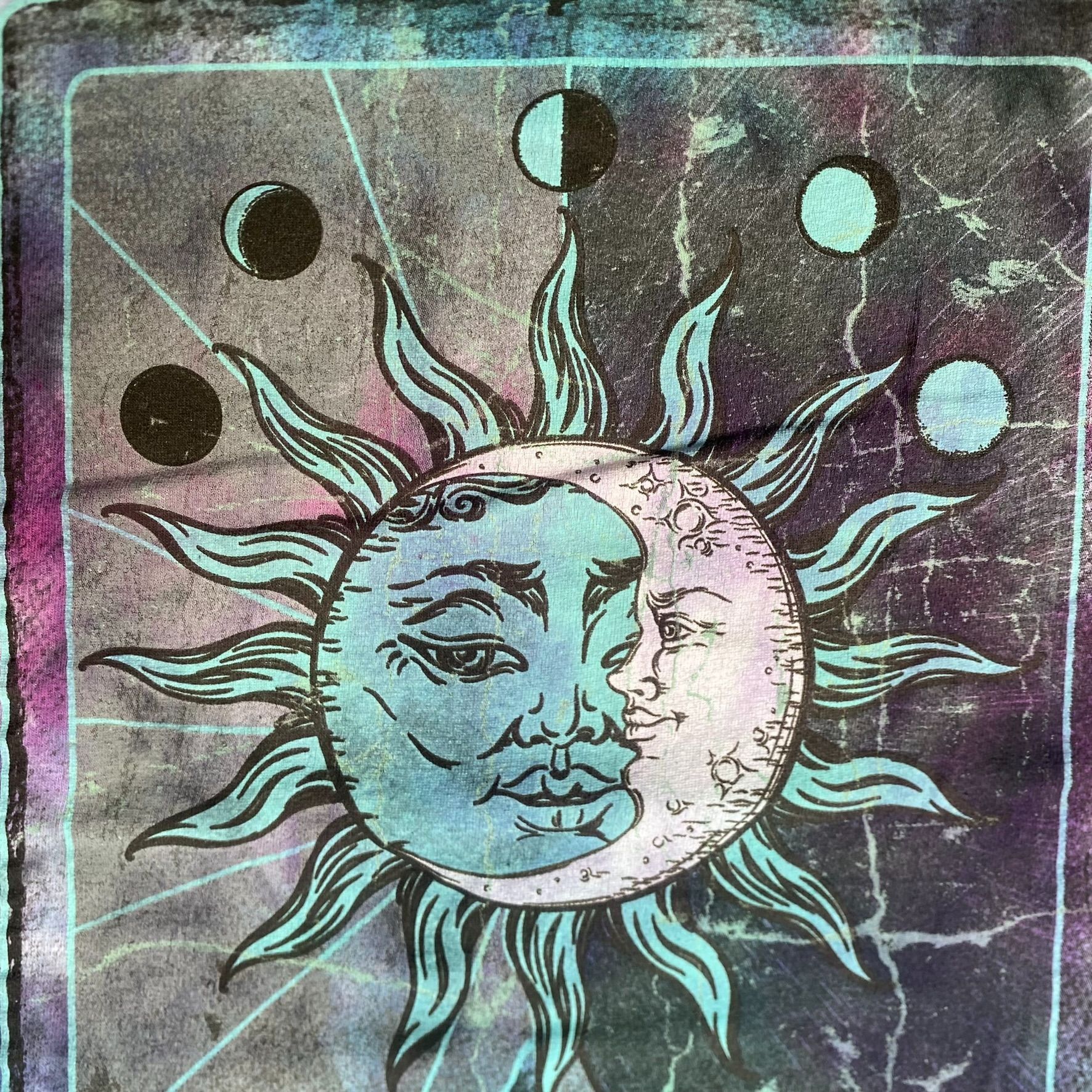 Vintage Vintage 90s Sun Moon Shirt Hippie Indie Astrology Tee Size US XL / EU 56 / 4 - 4 Thumbnail