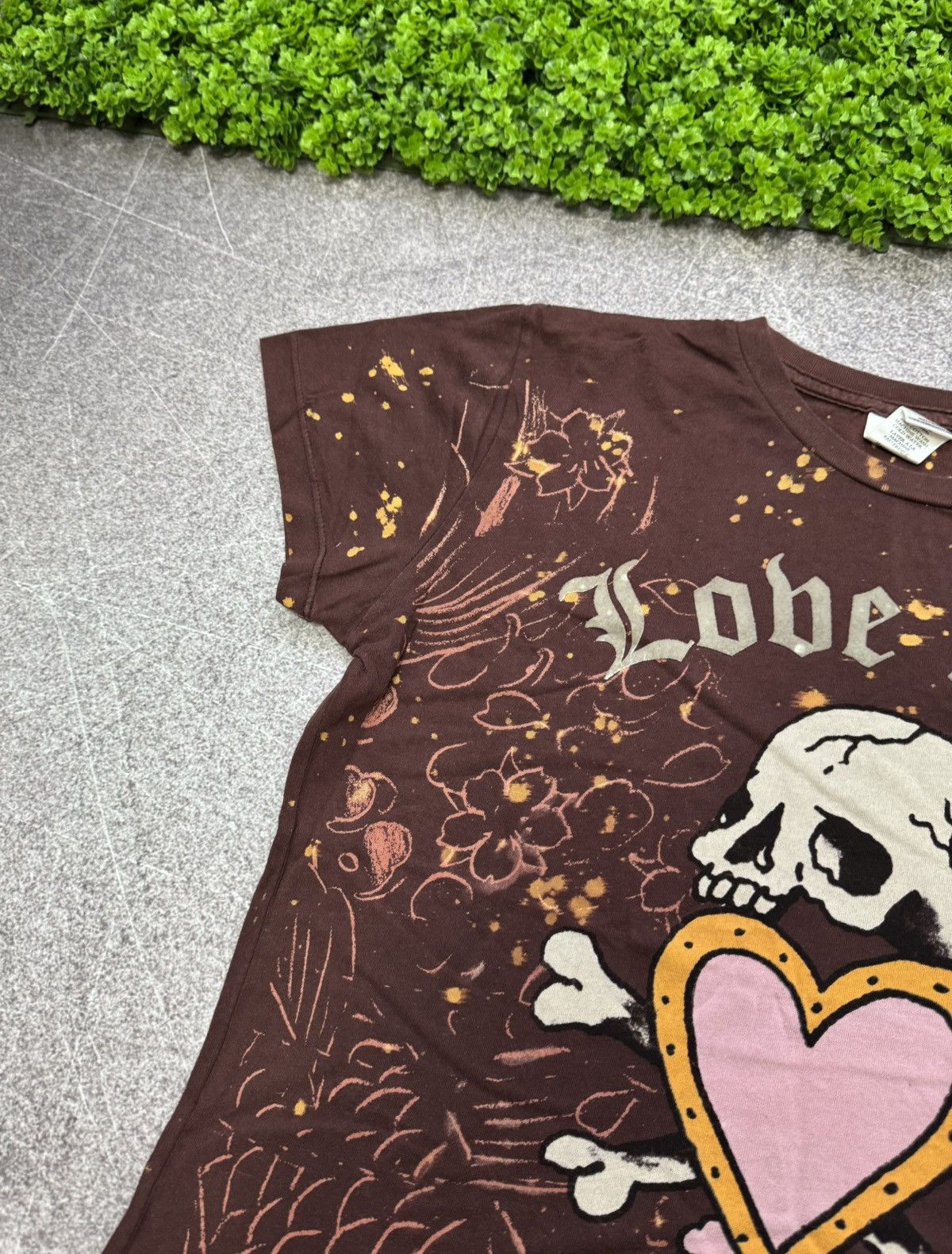 Ed Hardy Ed Hardy Christian Audigier Skull Love Kills Slowly T-shirt Size L / US 10 / IT 46 - 17 Thumbnail