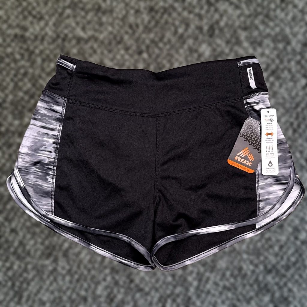 Vintage RBX Shorts Womens S Black Athletic Activewear 3 in Inseam Lined Regular Stretch Performance Running Jogging Gym Training Womens Size 28" / US 6 / IT 42 - 1 Thumbnail