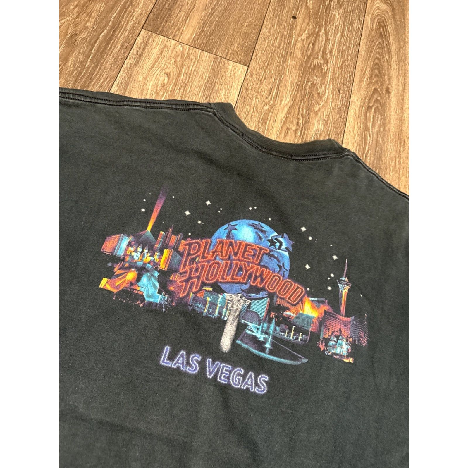 Planet Hollywood VINTAGE Planet Hollywood Las Vegas 1991 Double Sided T-Shirt Mens 2XL Black 90s Classic USA Size US XXL / EU 58 / 5 - 3 Thumbnail