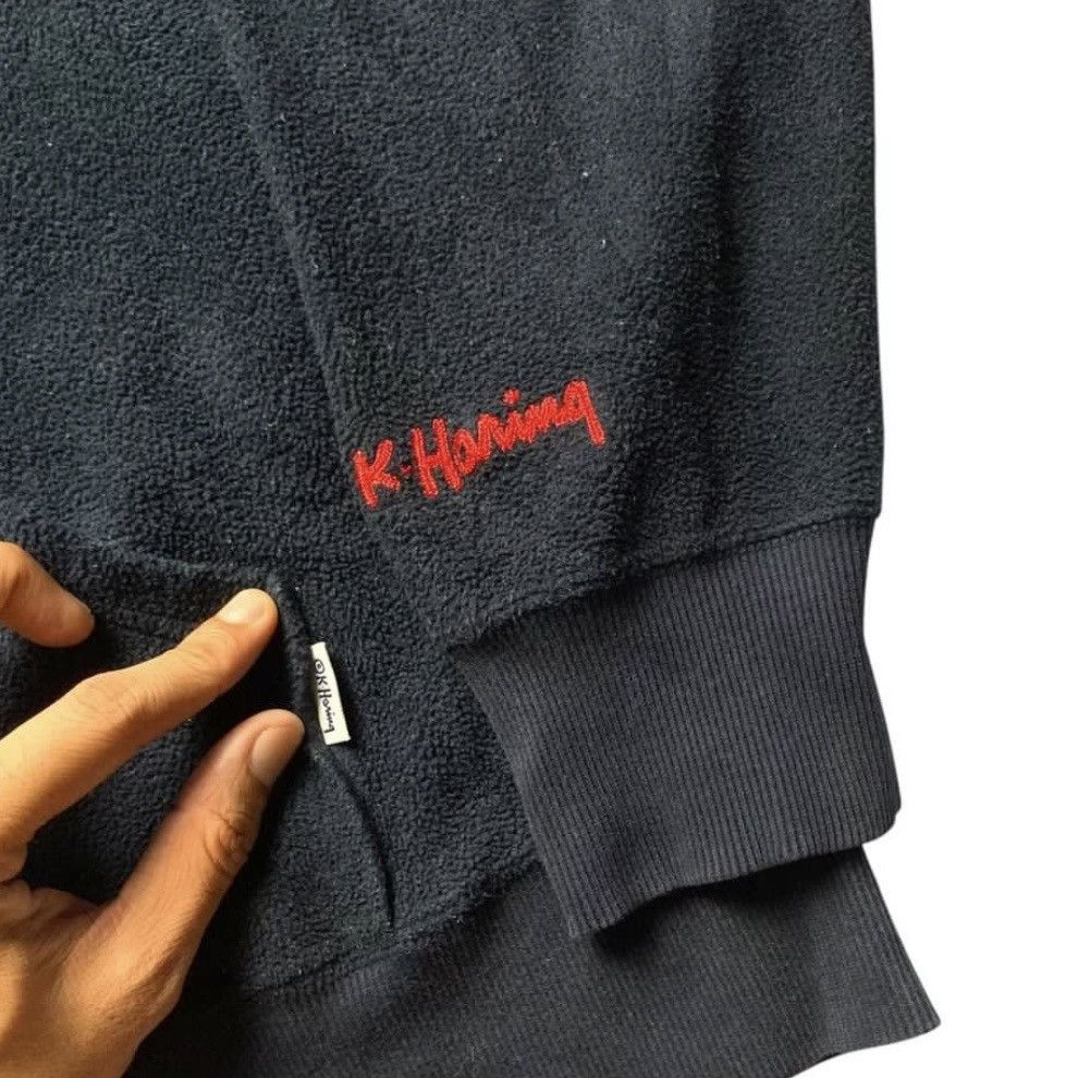 Keith Haring VINTAGE KEITH HARING POP ART FLEECE HOODIE SWEATER Size US XL / EU 56 / 4 - 4 Thumbnail