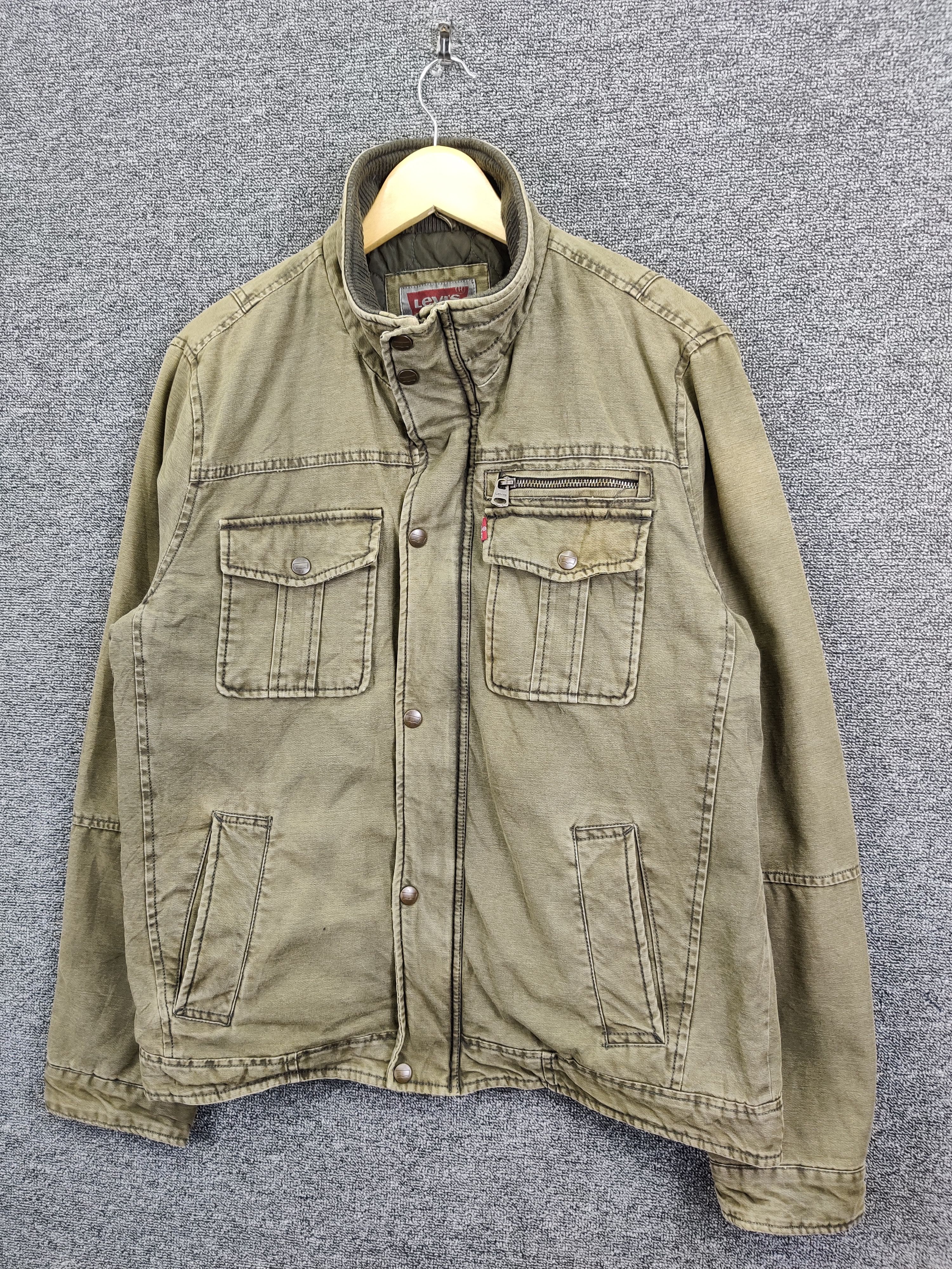 Vintage Levi's Quilted Field Olive Green Jacket