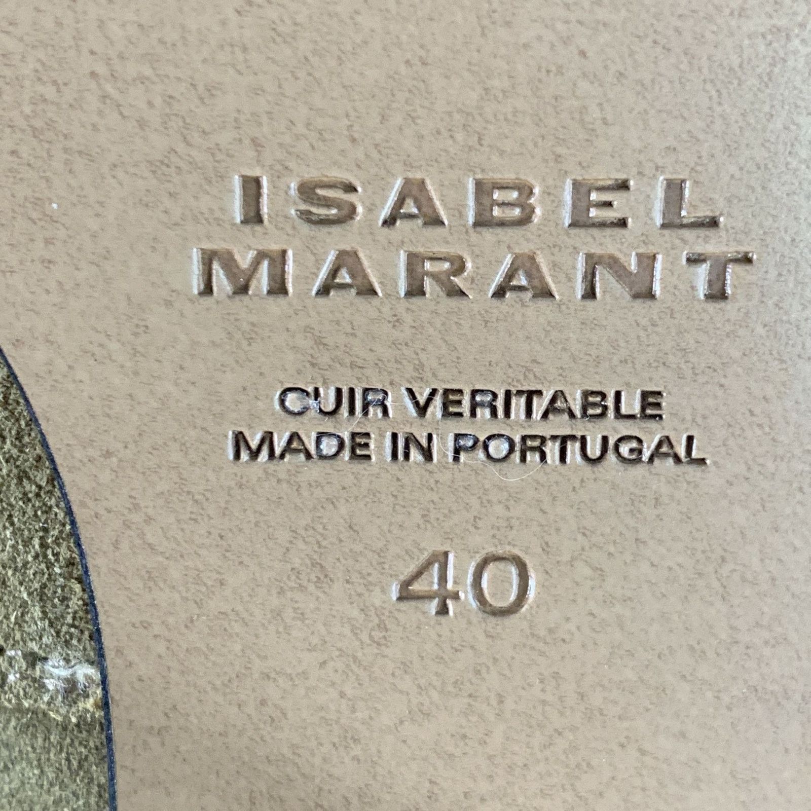 Isabel Marant 10 Darizo Taupe Suede Pull On Stacked Heel Cowboy Boots Size US 10 / IT 40 - 8 Thumbnail