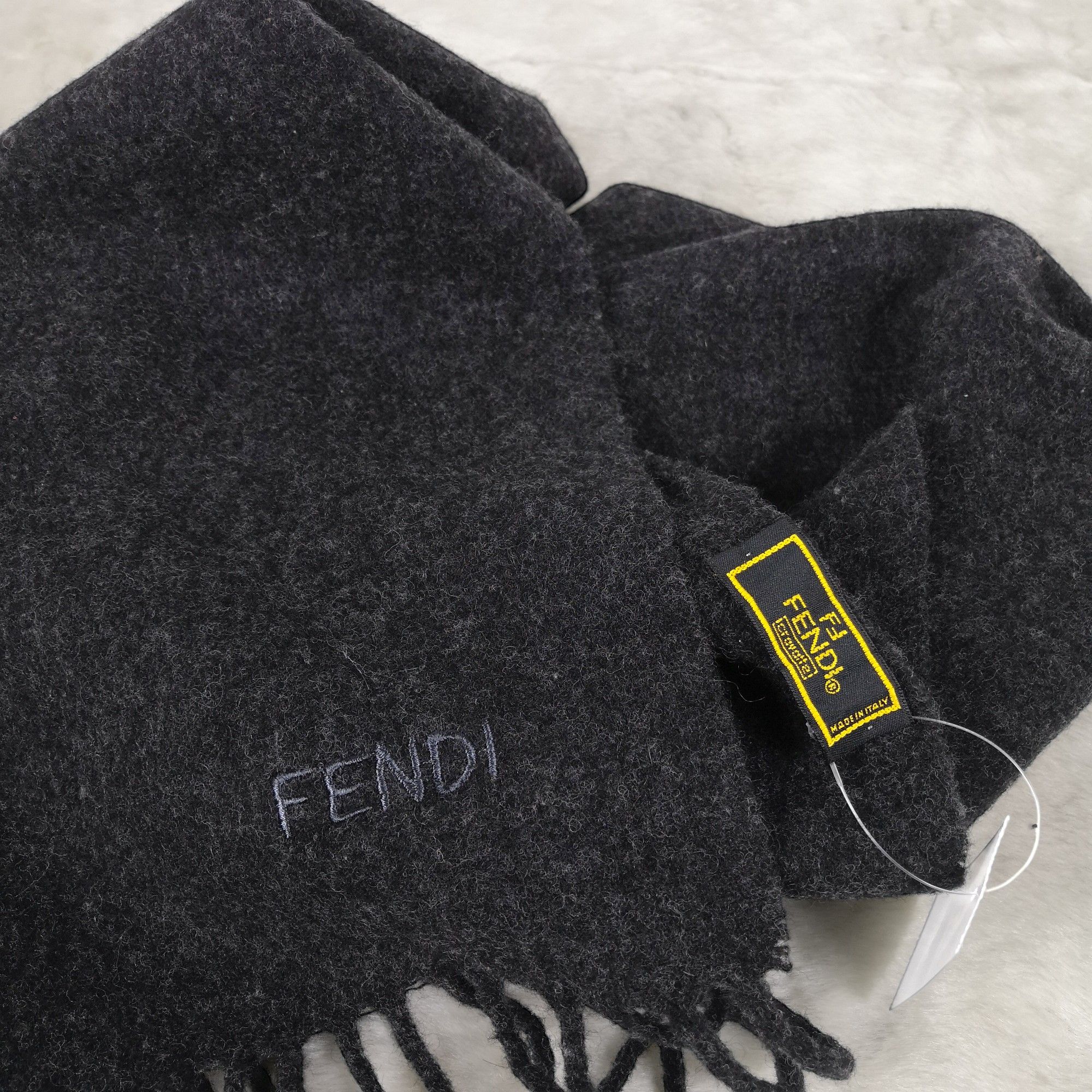 Fendi Vintage FENDI Scarf Wool Cashmere Scarves. Size ONE SIZE - 4 Thumbnail