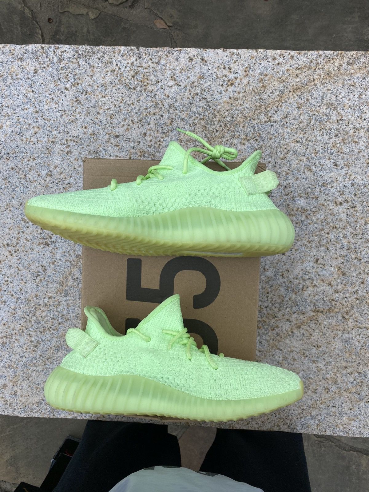 Adidas Yeezy Boost 350 V2 GID Glow EG5293 USED SIZE 10 Used Size US 10 / EU 43 - 2 Thumbnail