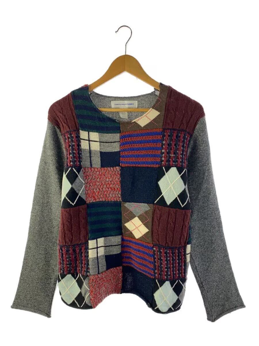 Comme des Garcons × Comme des Garcons SHIRT Crochet Patchwork Knit Sweater Size US S / EU 44-46 / 1 - 1 Thumbnail