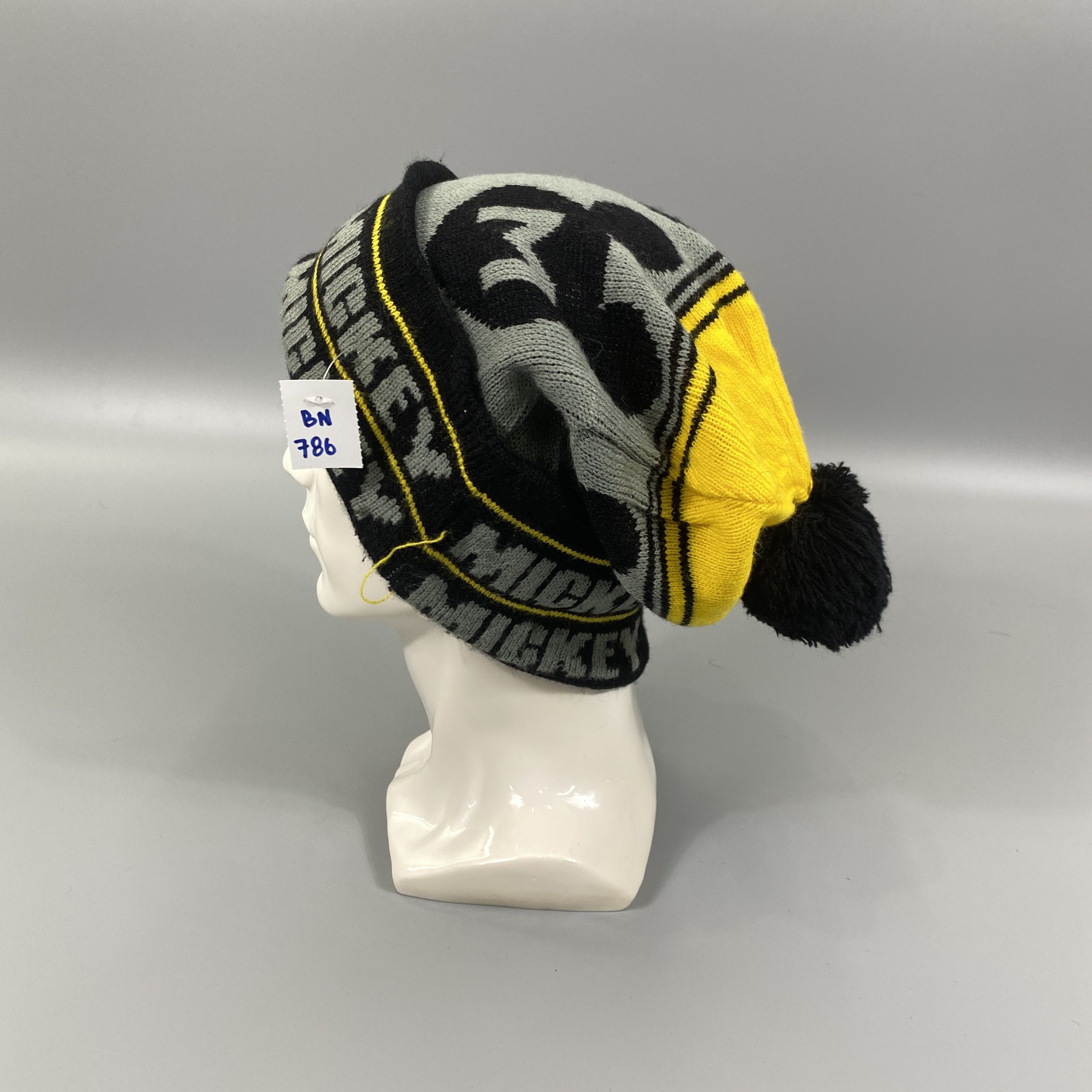 Japanese Brand Disney Mickey Mouse Beanie Pom Pom -BN786 Size ONE SIZE - 1 Thumbnail
