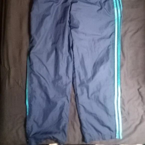 Adidas Vintage Adidas 3 Stripe Mesh Lined Wind Pants Joggers Size US 32 / EU 48 - 3 Thumbnail