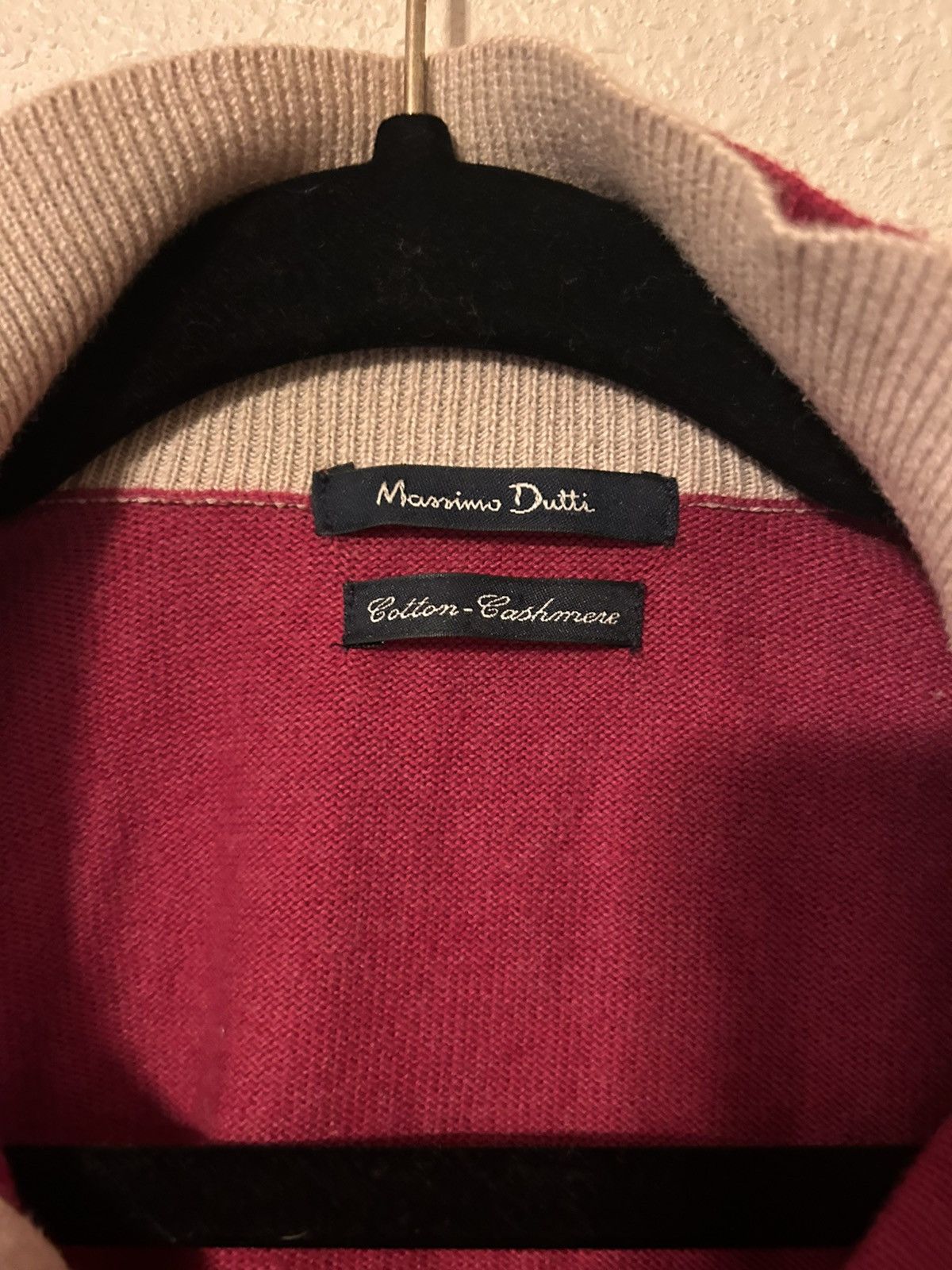 Massimo Dutti × Vintage Mens Quarter-Zip Collared Pullover Size US S / EU 44-46 / 1 - 2 Thumbnail