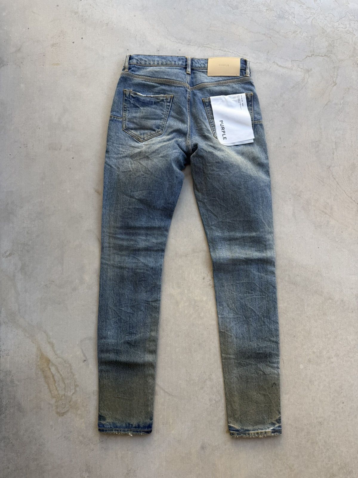 Purple Brand Purple Brand P001 Cracked Bronze Skinny Jeans Blue 29 Waist Size US 29 - 2 Thumbnail