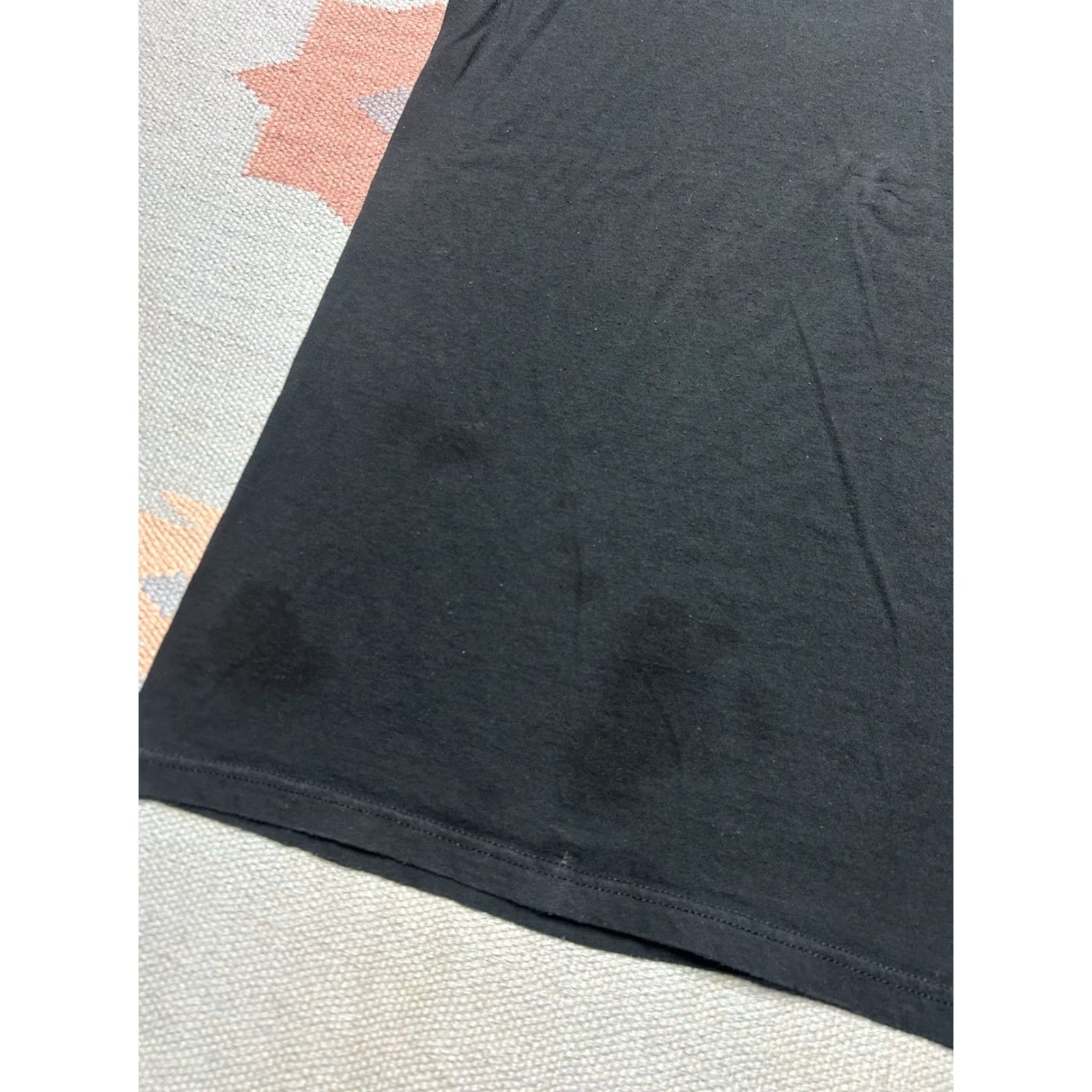Fruit Of The Loom VINTAGE Fruit of the Loom Pocket T Shirt Black XL Grunge Goth Worn Soft Pockets Men's T-Shirt Size US XL / EU 56 / 4 - 2 Thumbnail