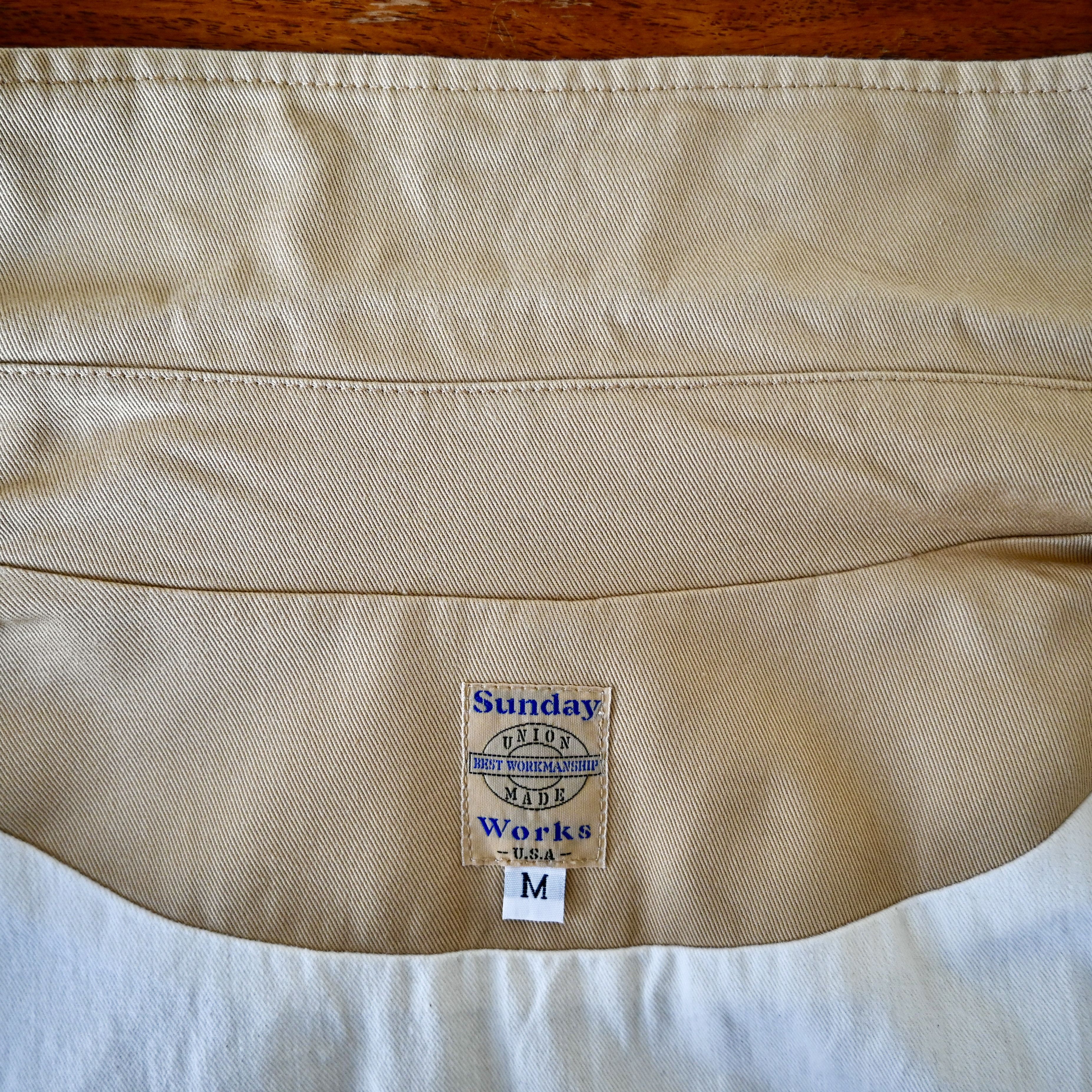 Sunday Works Sunday Works cotton chino twill fly front coat, made in USA Size US M / EU 48-50 / 2 - 14 Thumbnail
