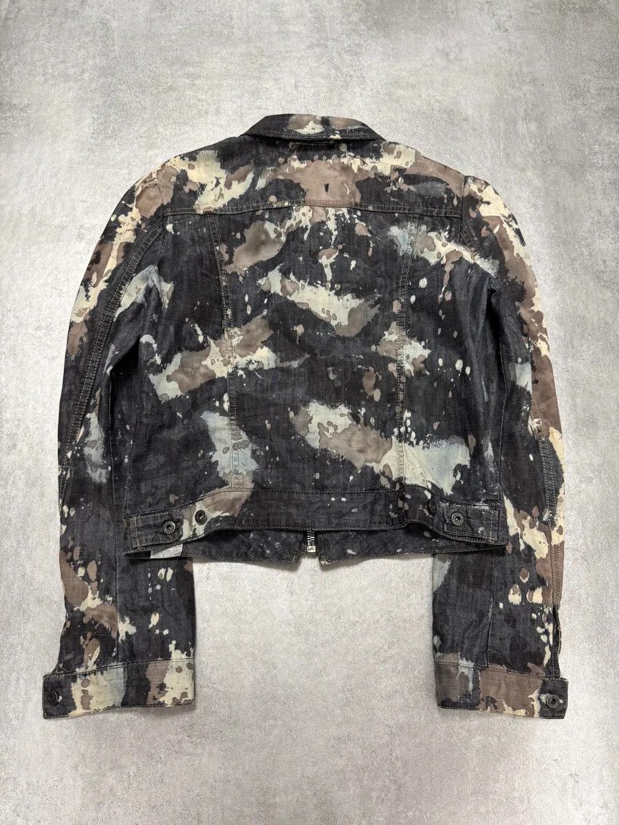 Diesel 2000S Diesel Dirty Bleached Dyed Cropped Jacket Size S / US 4 / IT 40 - 4 Thumbnail
