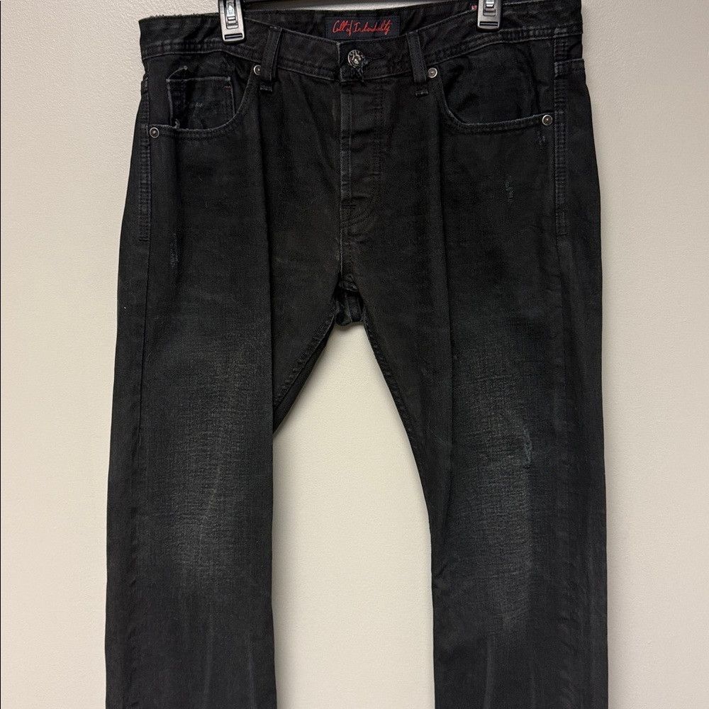 Cult Of Individuality Cult of Individuality Rebel Straight Black Jeans W36 L34 Size US 36 / EU 52 - 2 Thumbnail