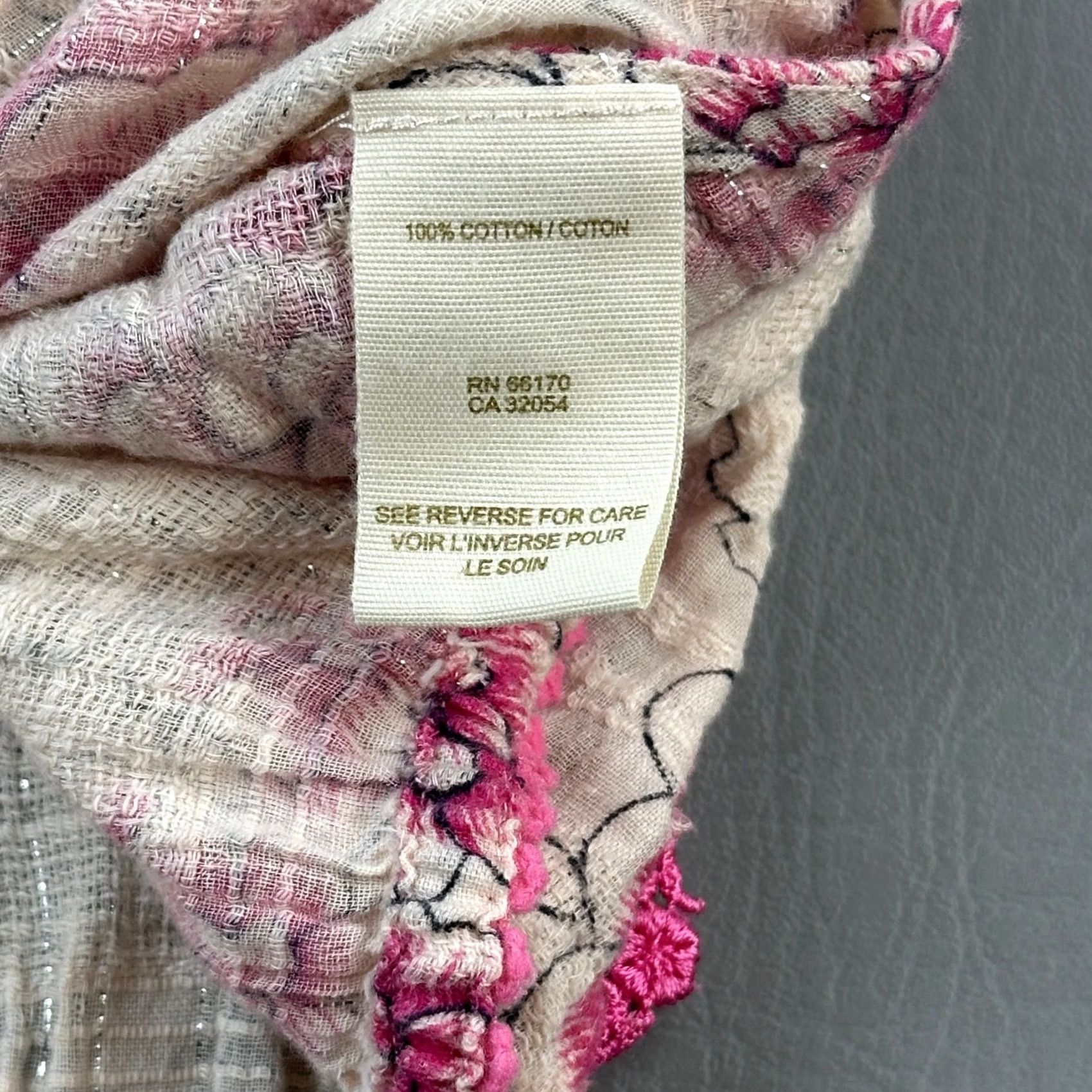 Free People Free People Top Womens XS Crop Women Beige Pink Floral Boho Cottagecore Cami Size XS / US 0-2 / IT 36-38 - 4 Thumbnail