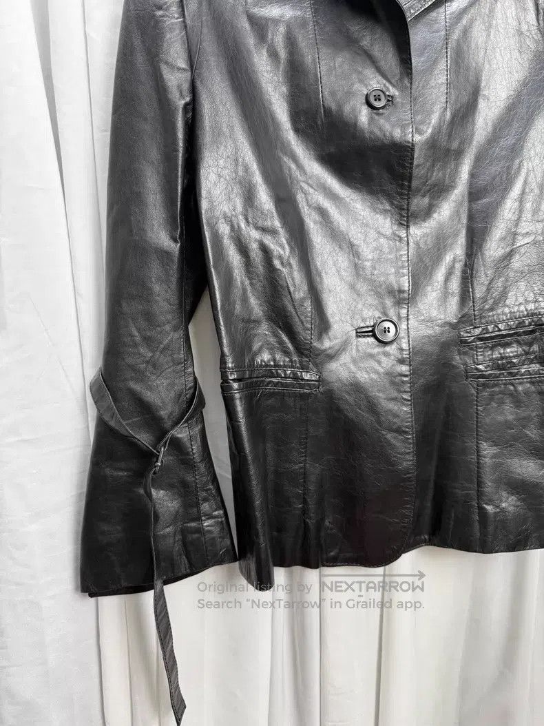 Ann Demeulemeester Ann Demeulemeester Laced Leather Blazer Jacket Size XS / US 0-2 / IT 36-38 - 4 Thumbnail