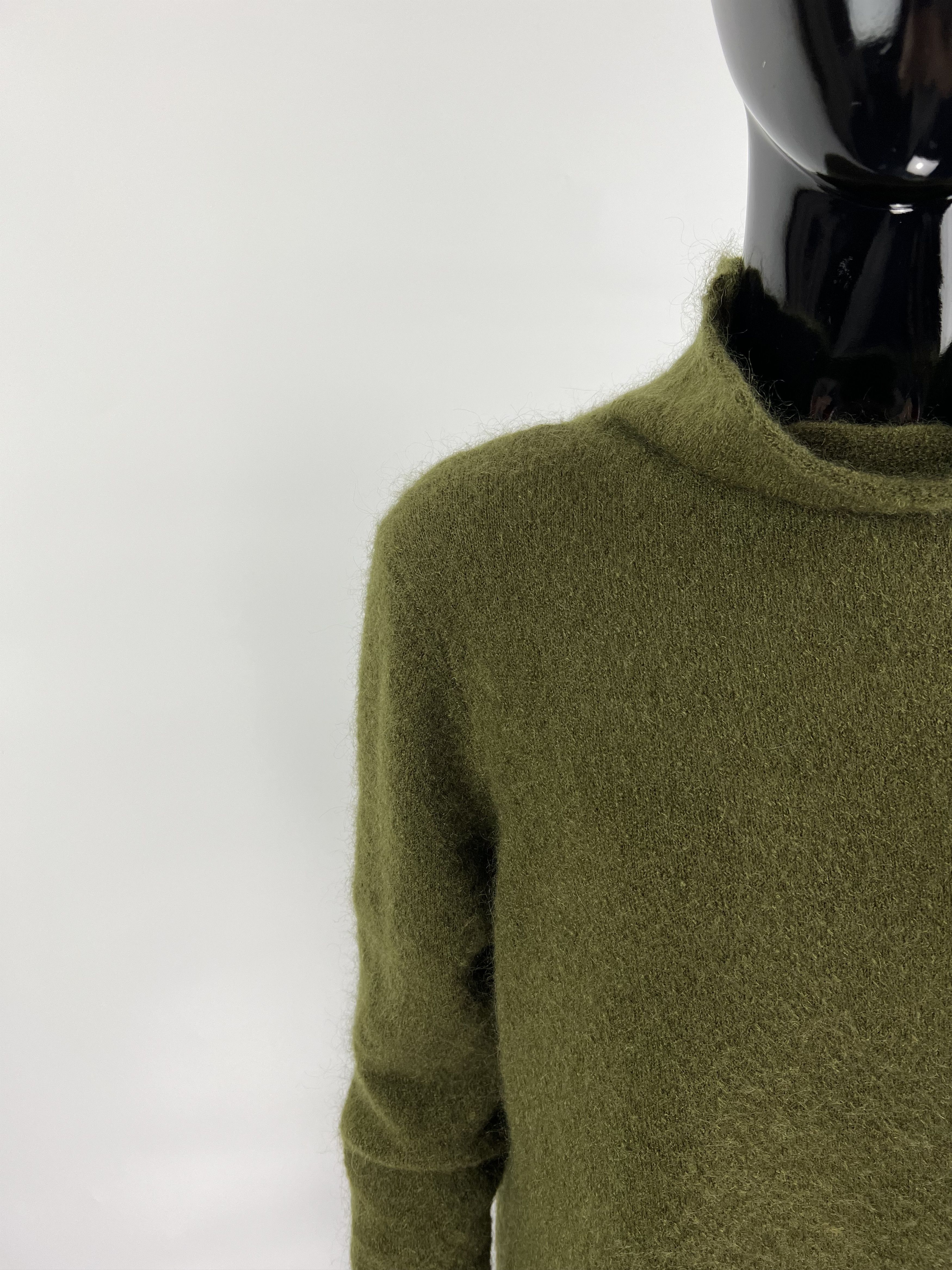 Gestuz Gestuz Women's Green Wool Mohair Turtleneck Sweater Size L Size L / US 10 / IT 46 - 7 Thumbnail