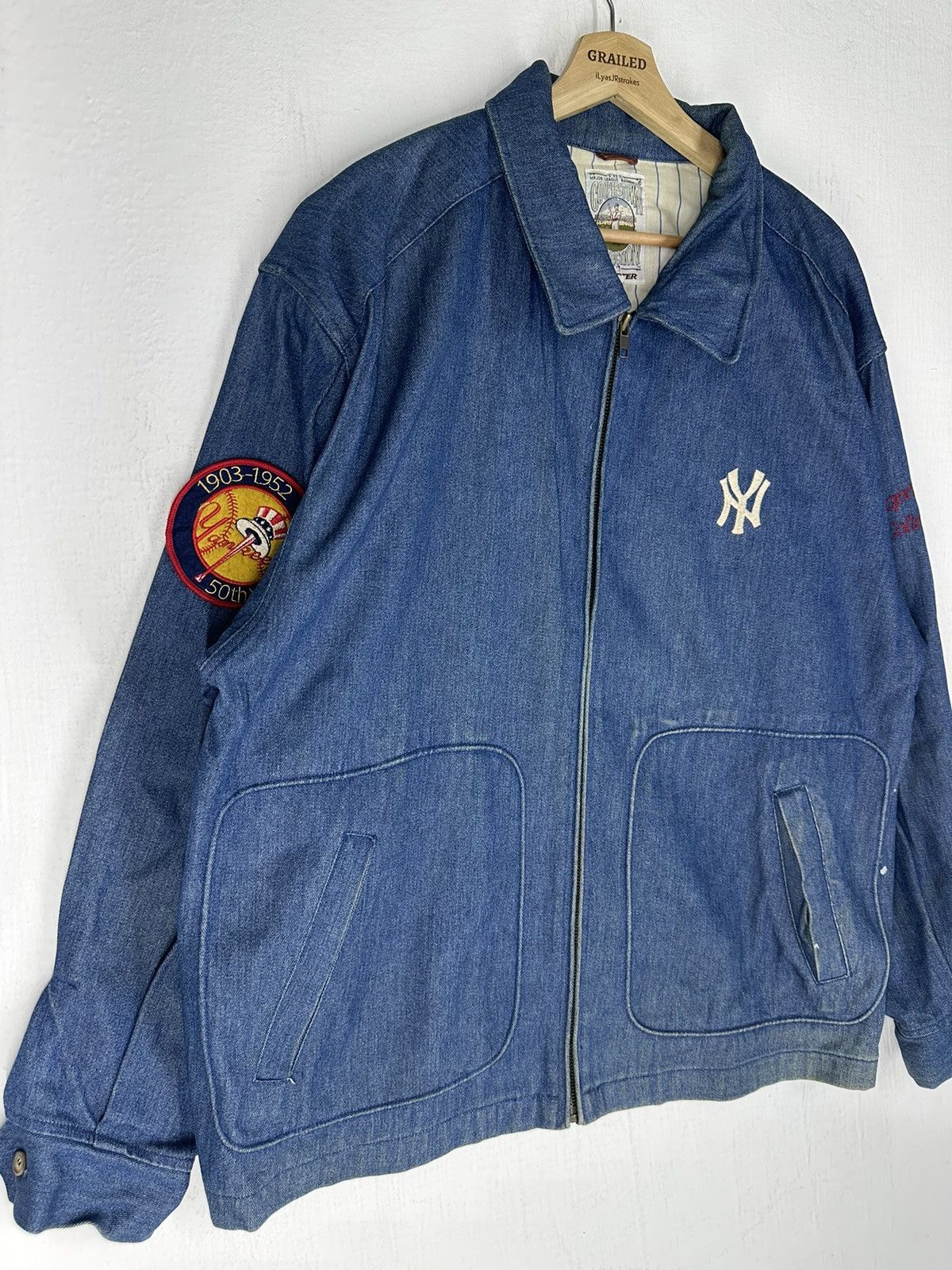 MLB Vintage Starter MLB Embroidery Denim Jacket Size US L / EU 52-54 / 3 - 3 Thumbnail