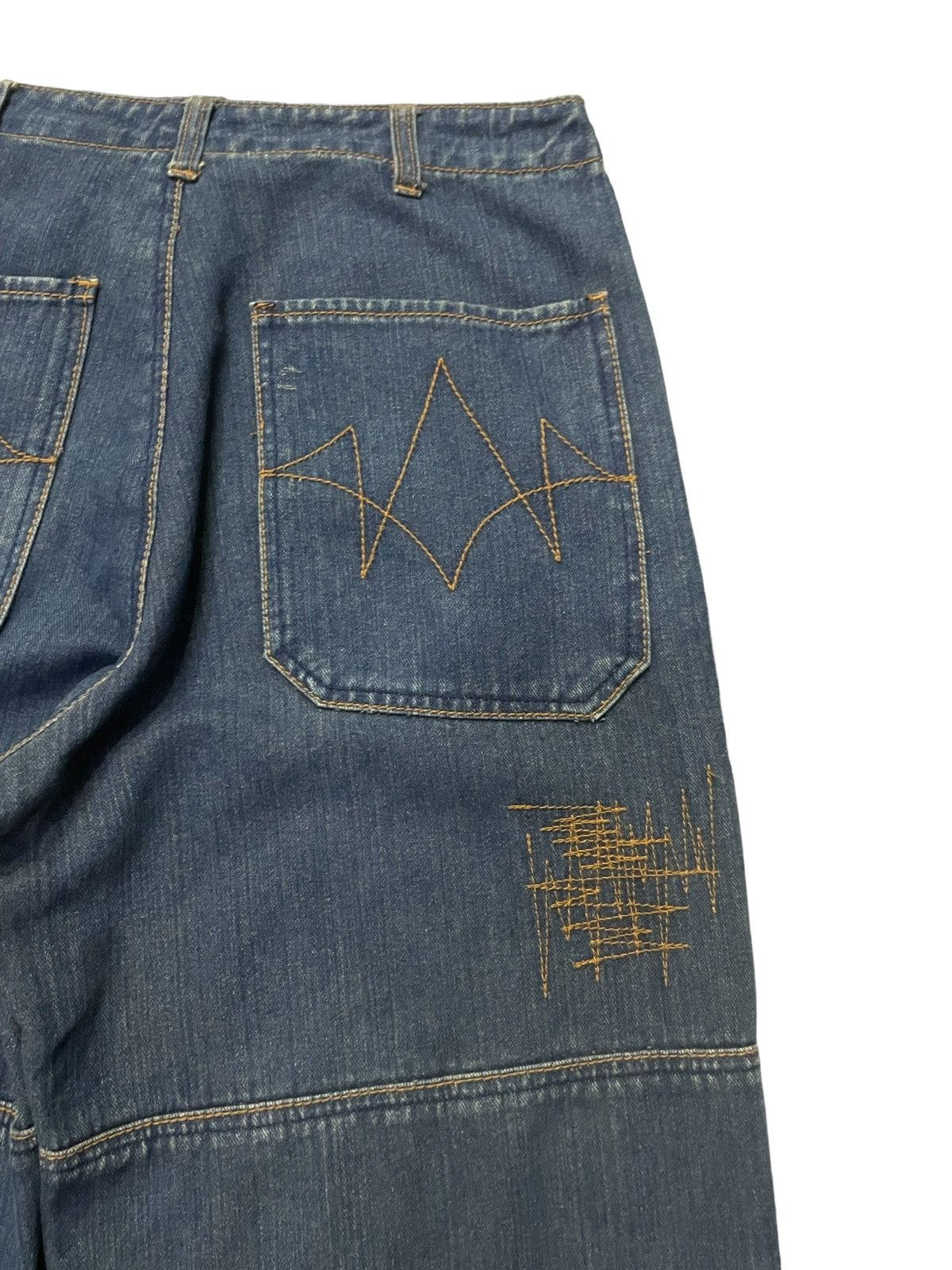 JNCO × Wu-Tang Clan Amore Puro Japan Double Knee Massive Baggy Craft Jeans Size US 30 / EU 46 - 14 Thumbnail