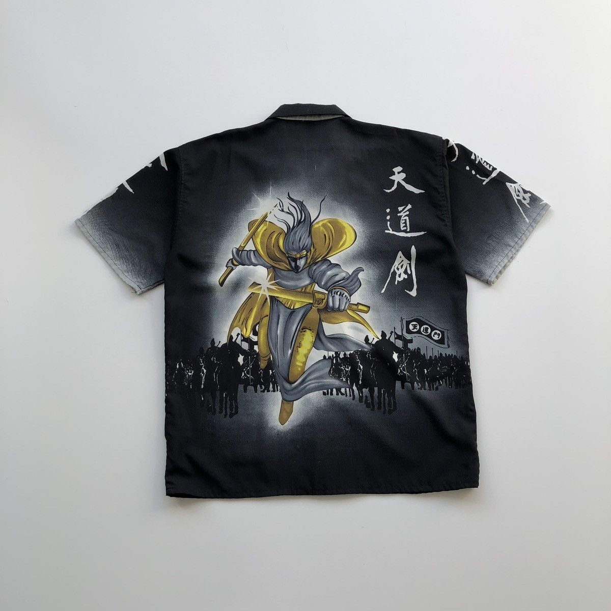 Japanese Brand × Vintage Denon Samurai Ninja Printed Vintage Button Ups Shirt Size US XL / EU 56 / 4 - 3 Thumbnail